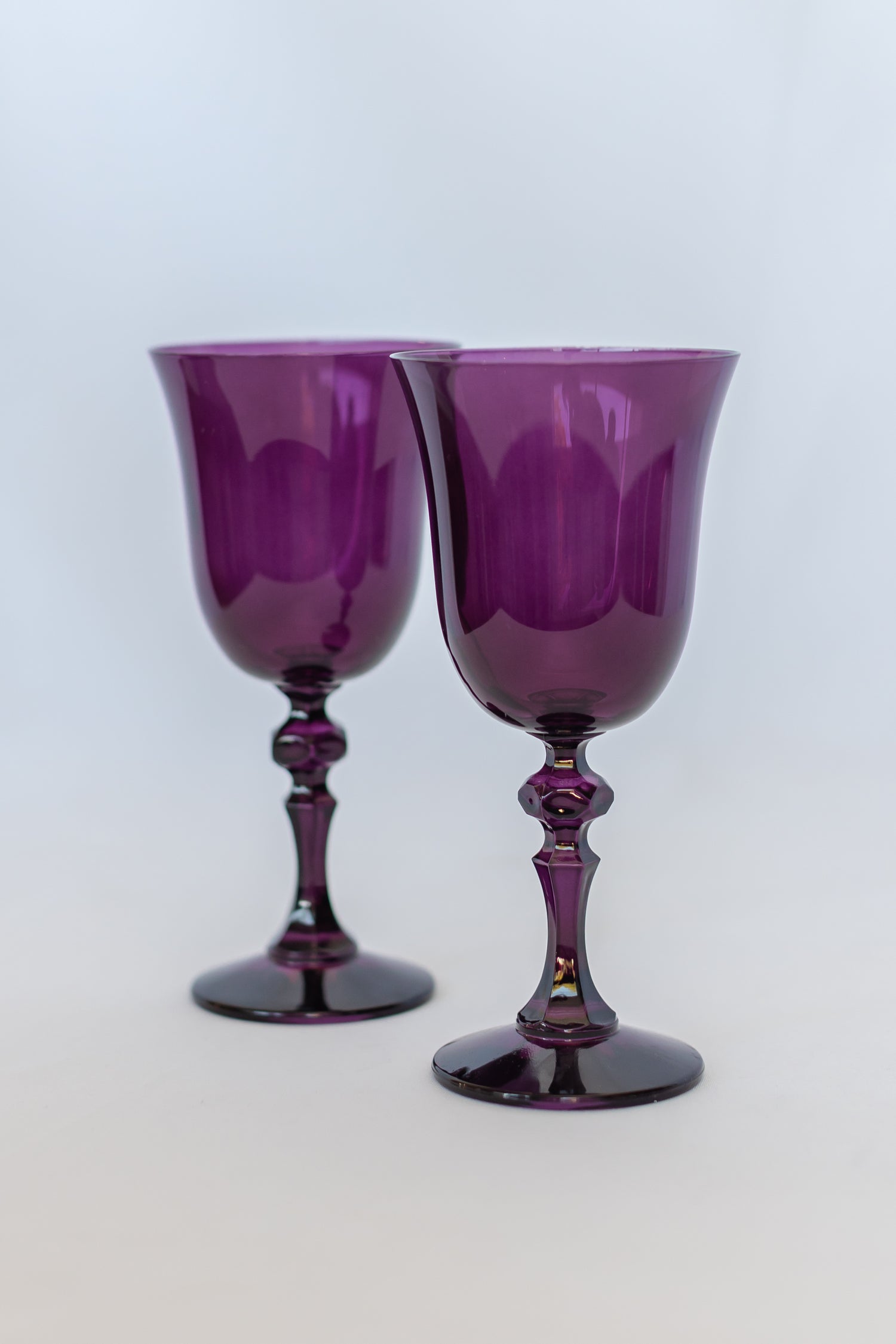 Estelle Colored Regal Goblet - Set of 2 {Amethyst}