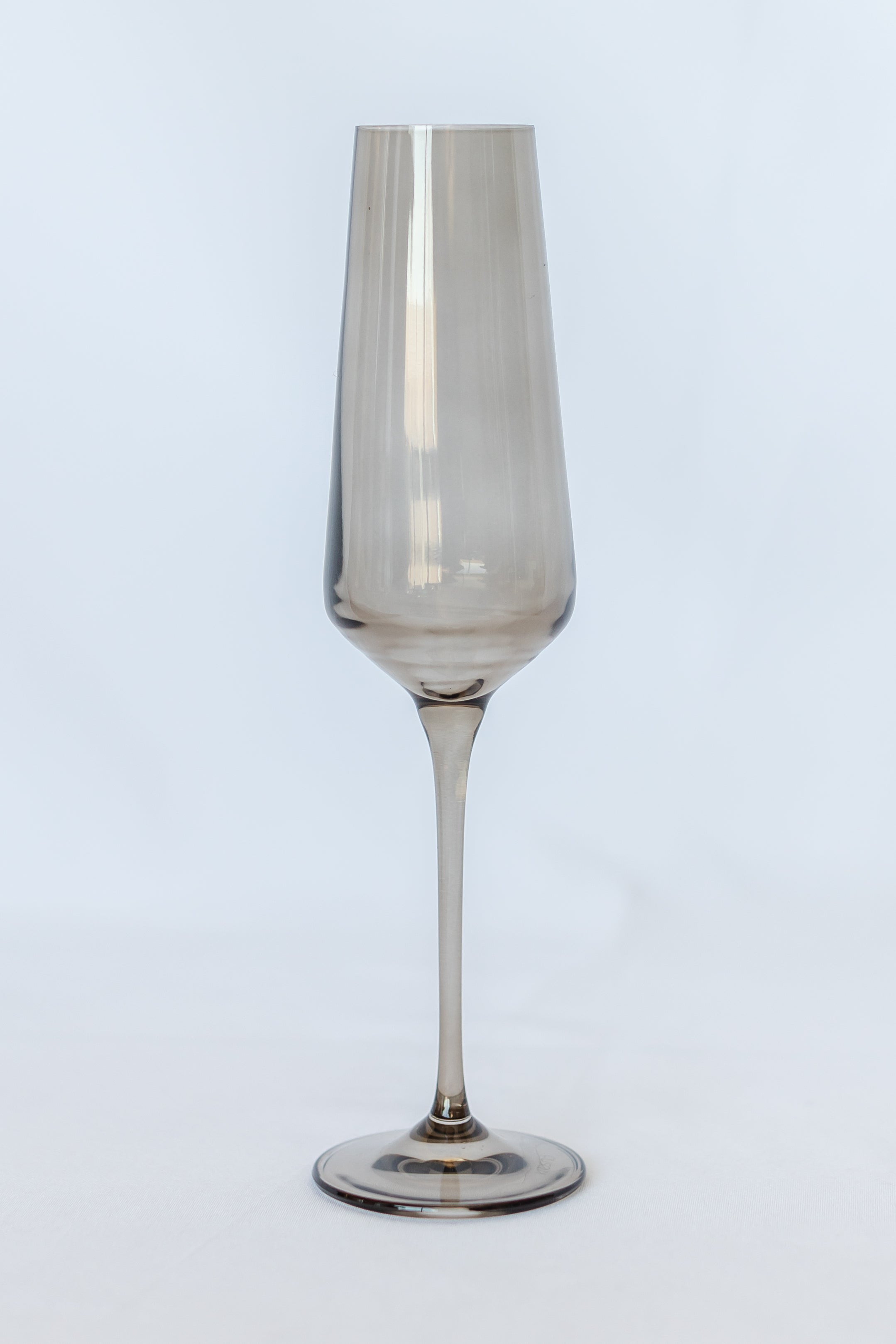 Estelle Colored Champagne Flute - Set of 6 {Gray Smoke}