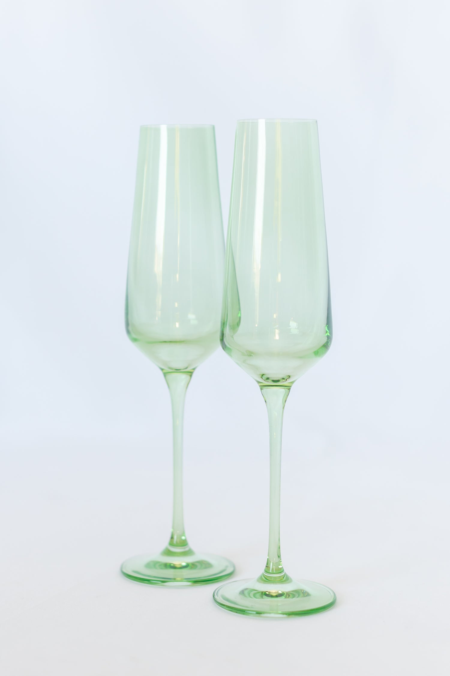 Estelle Colored Champagne Flute - Set of 2 {Mint Green}