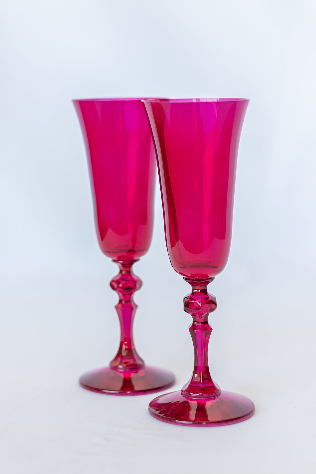 Estelle Colored Regal Flute - Set of 2 {Viva Magenta (Our Fuchsia)}