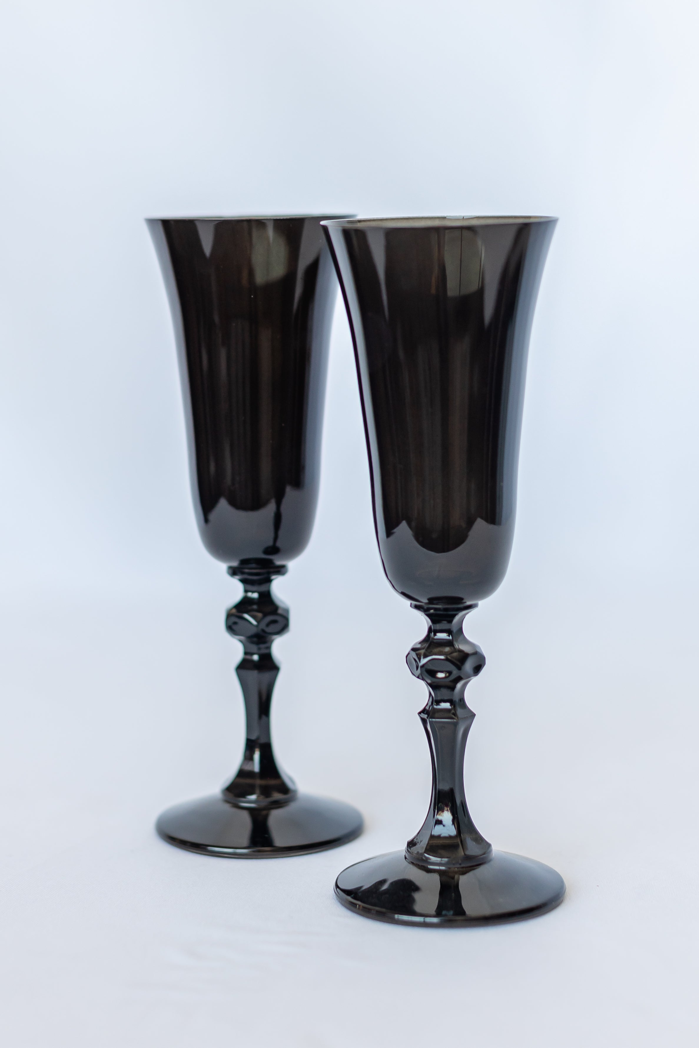 Estelle Colored Regal Flute - Set of 2 {Black}