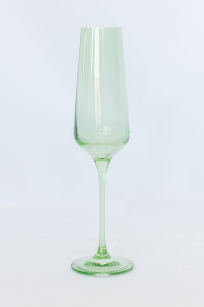 Estelle Colored Champagne Flute - Set of 2 {Mint Green}