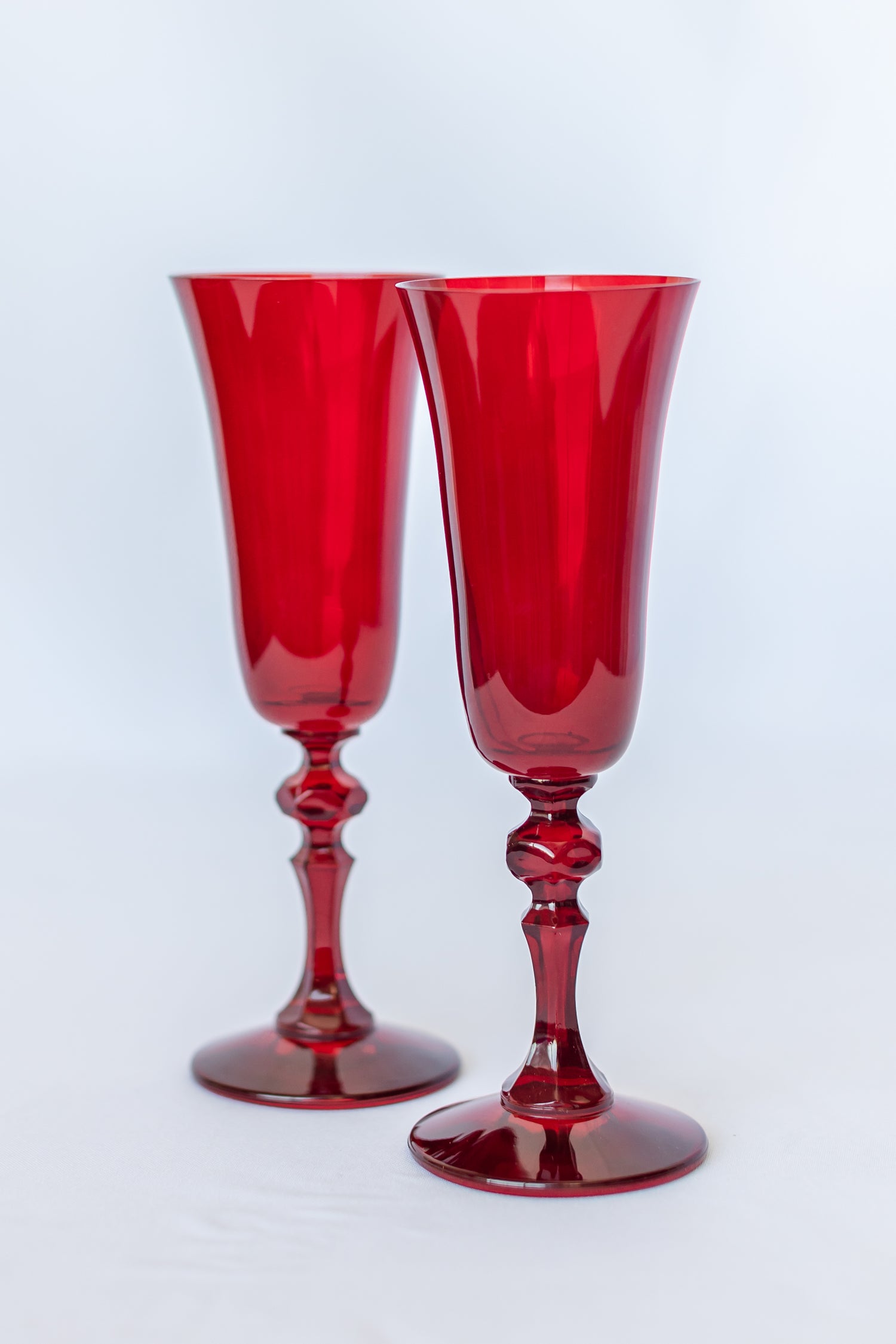 Estelle Colored Regal Flute - Set of 2 {Red}