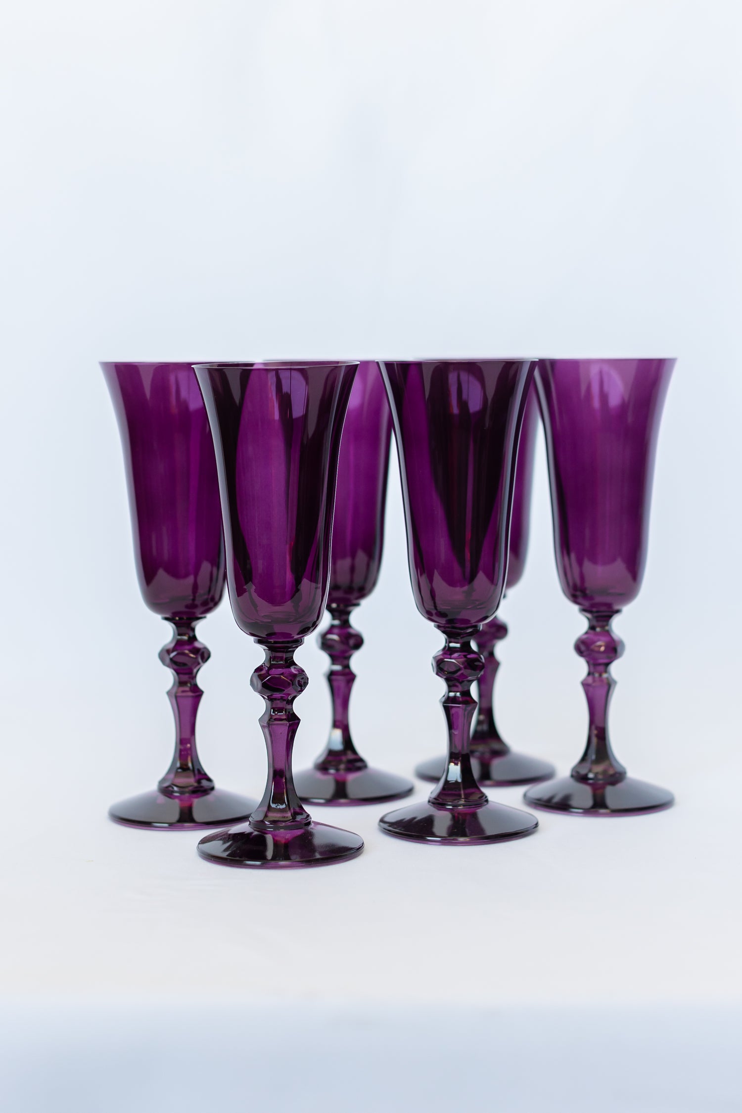 Estelle Colored Regal Flute - Set of 6 {Amethyst}