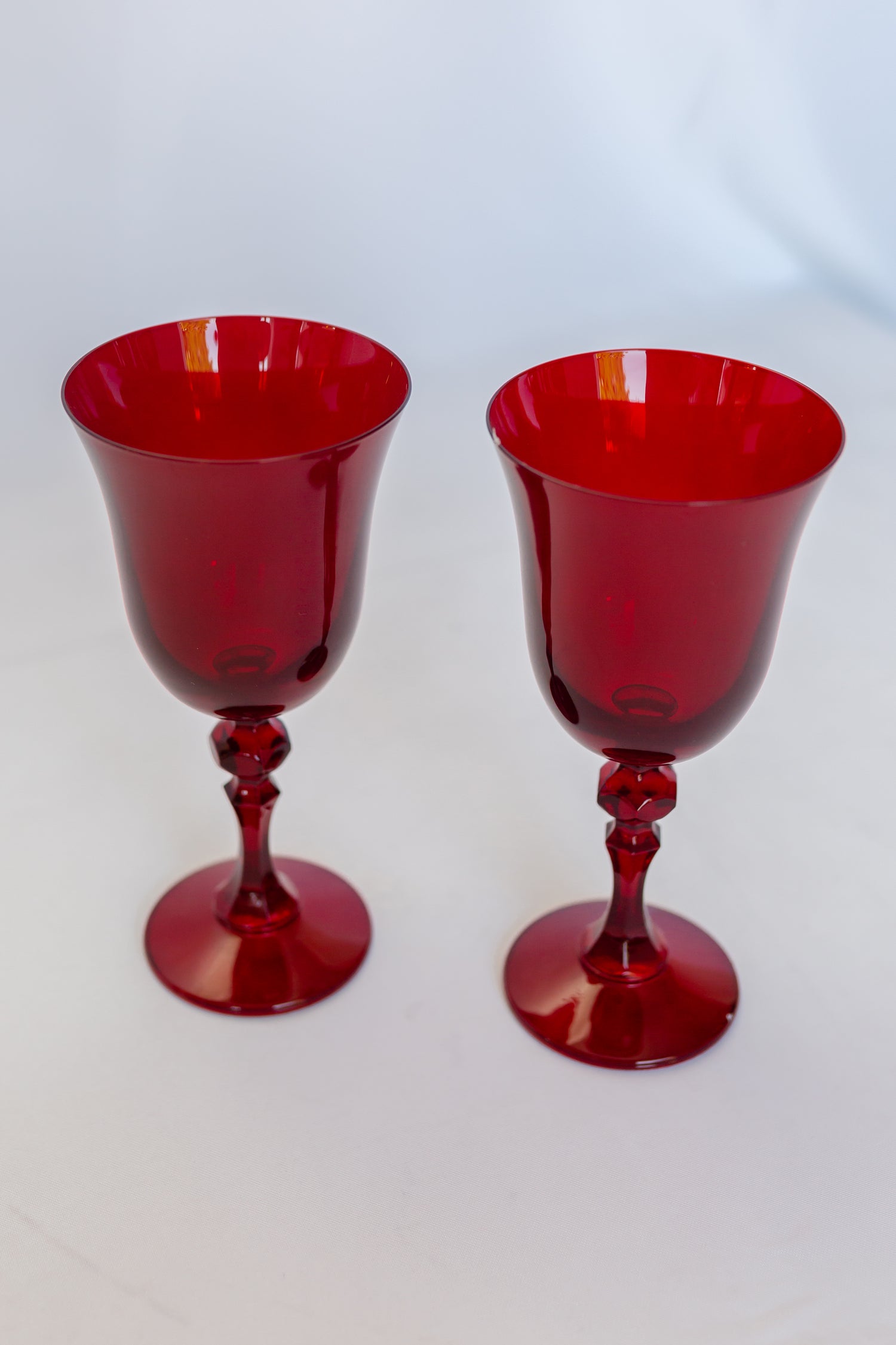 Estelle Colored Regal Goblet - Set of 2 {Red}