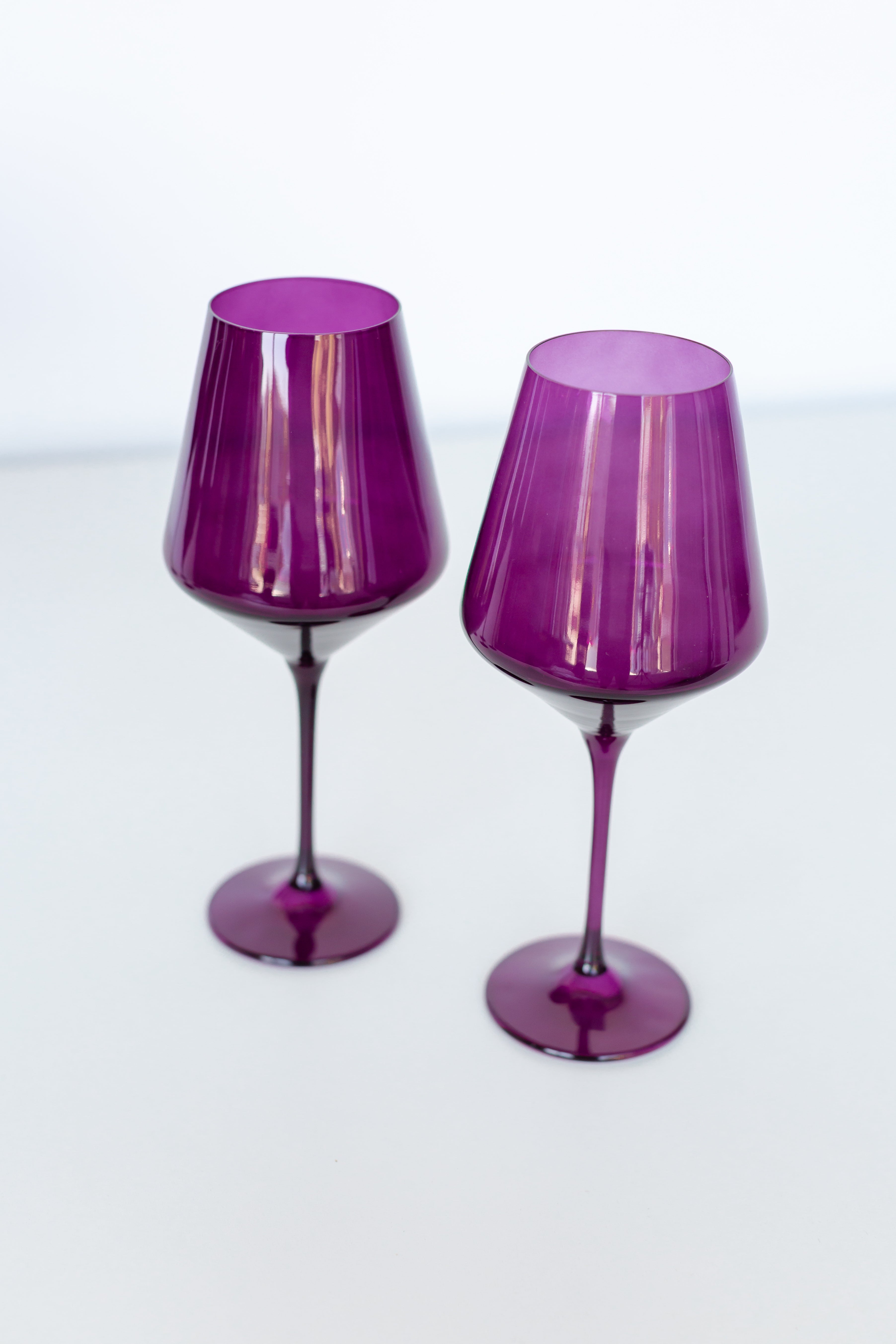 Estelle Colored Wine Stemware - Set of 2 {Amethyst}