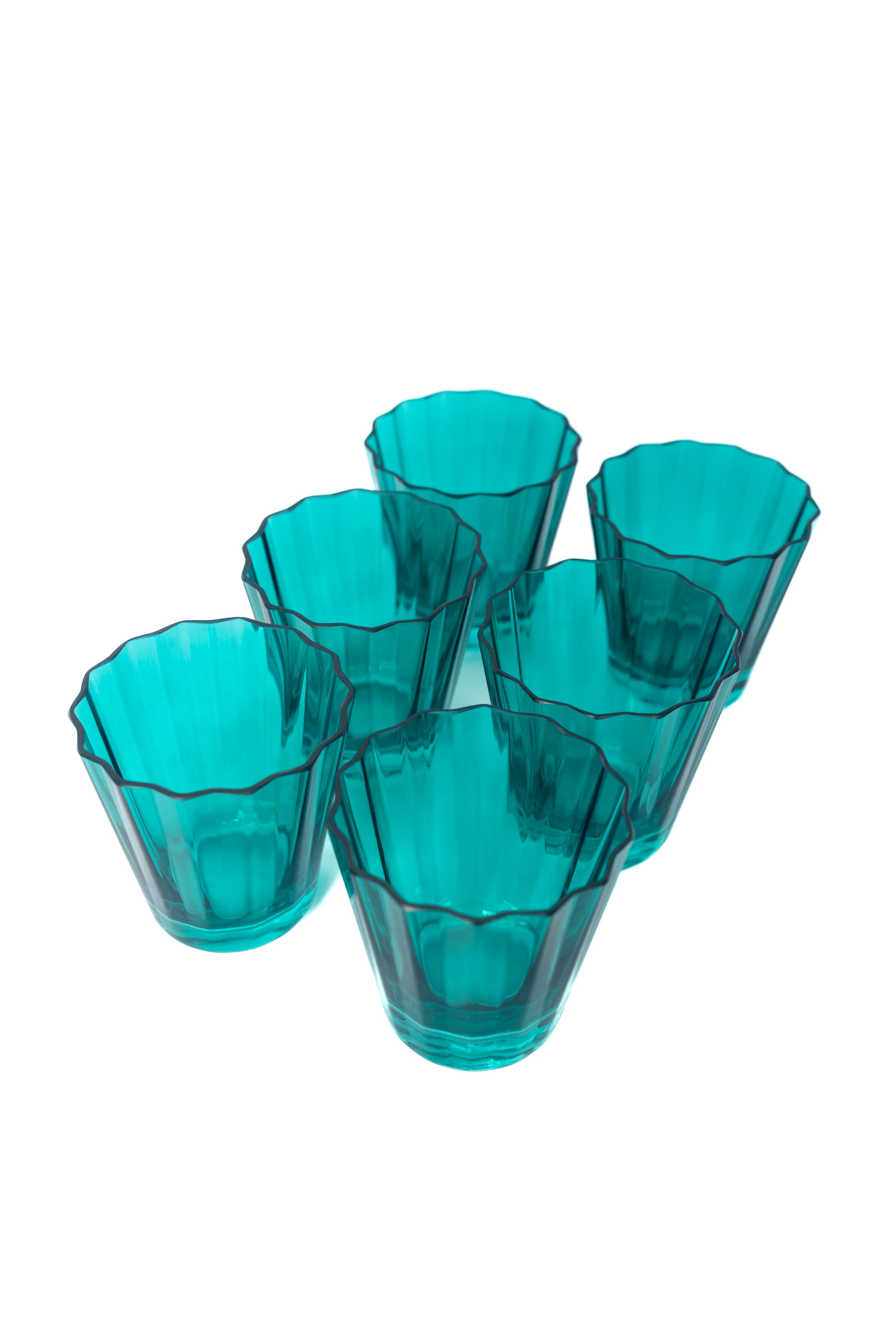 Estelle Colored Sunday Low Balls - Set of 6 {Emerald Green}