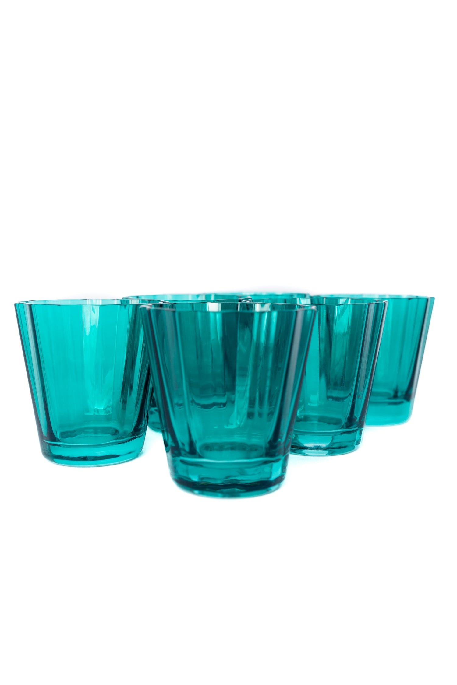 Estelle Colored Sunday Low Balls - Set of 6 {Emerald Green}