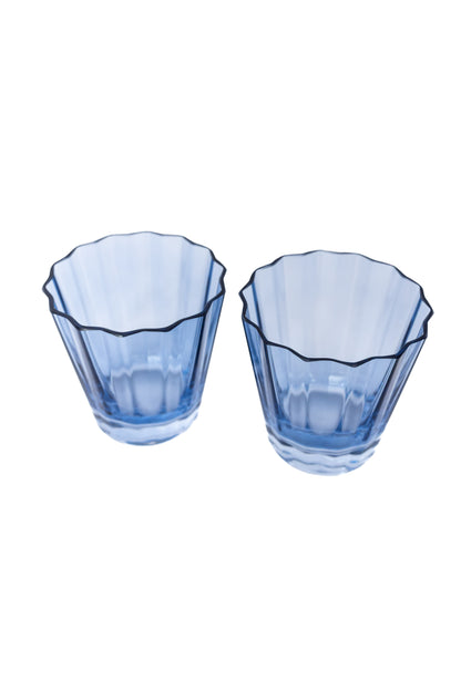 Estelle Colored Sunday Low Balls - Set of 2 {Cobalt Blue}