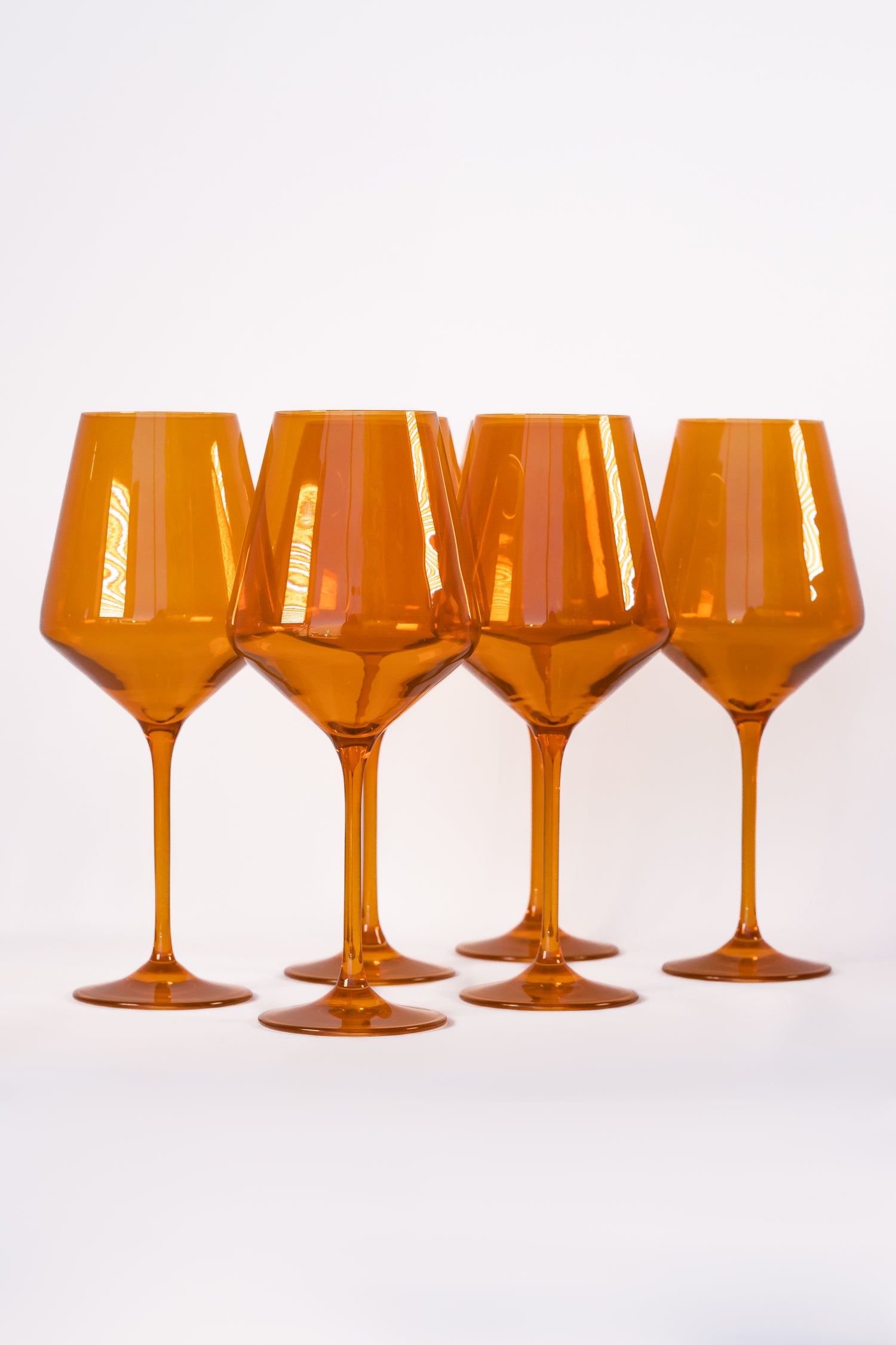 Estelle Colored Wine Stemware - Set of 6 {Butterscotch}