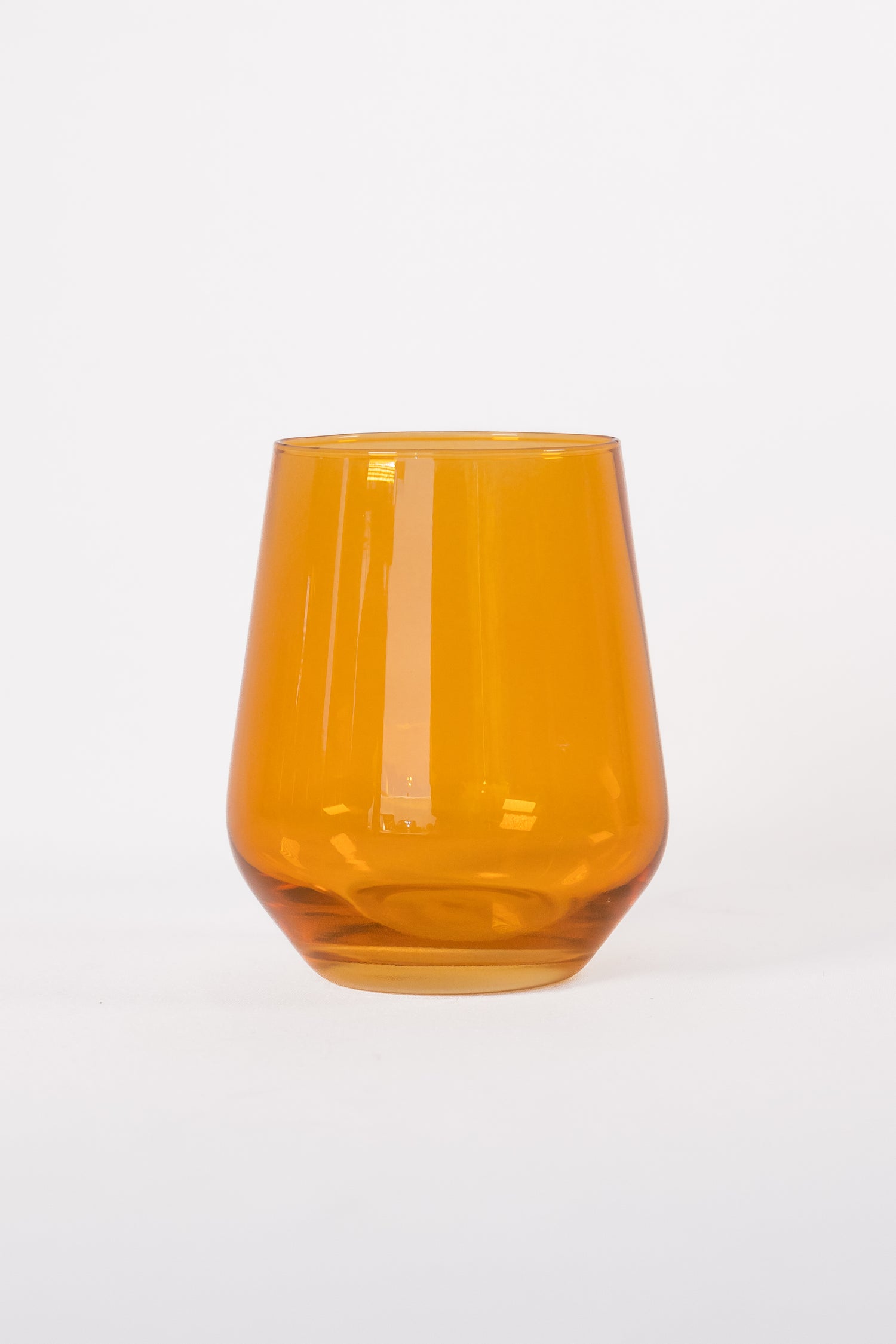 Estelle Colored Wine Stemless - Set of 2 {Butterscotch}