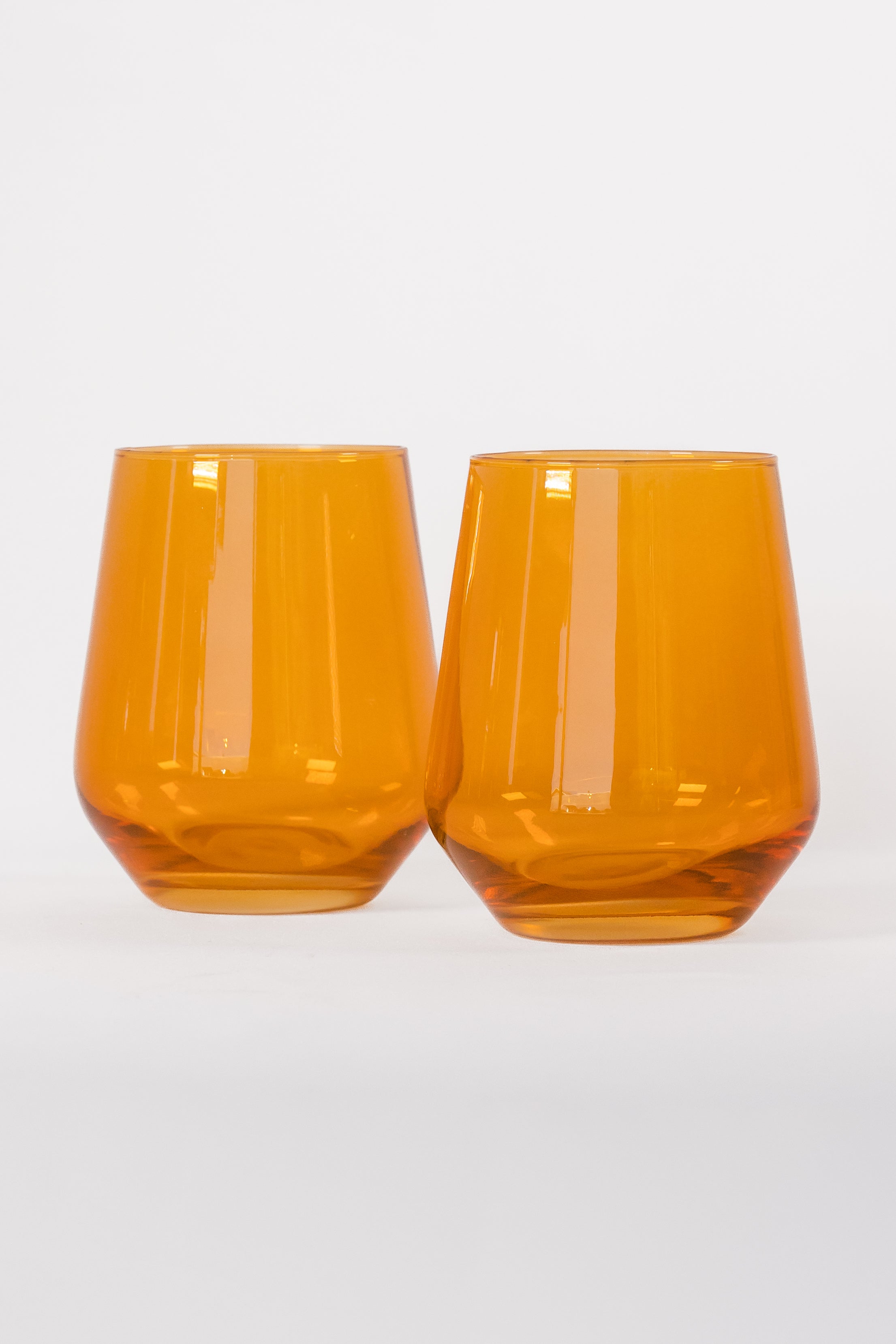 Estelle Colored Wine Stemless - Set of 2 {Butterscotch}