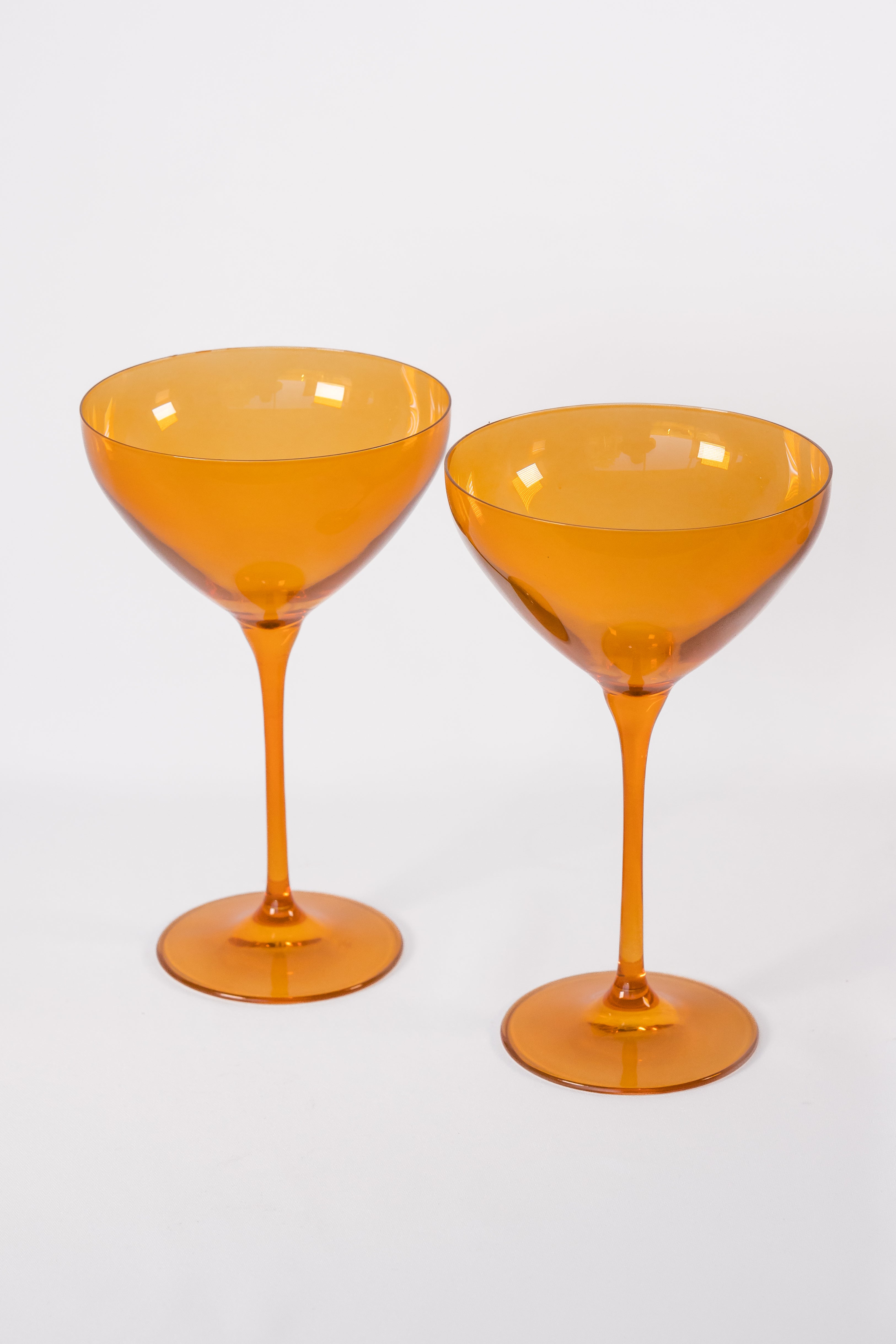 Estelle Colored Martini Glass - Set of 2 {Butterscotch}