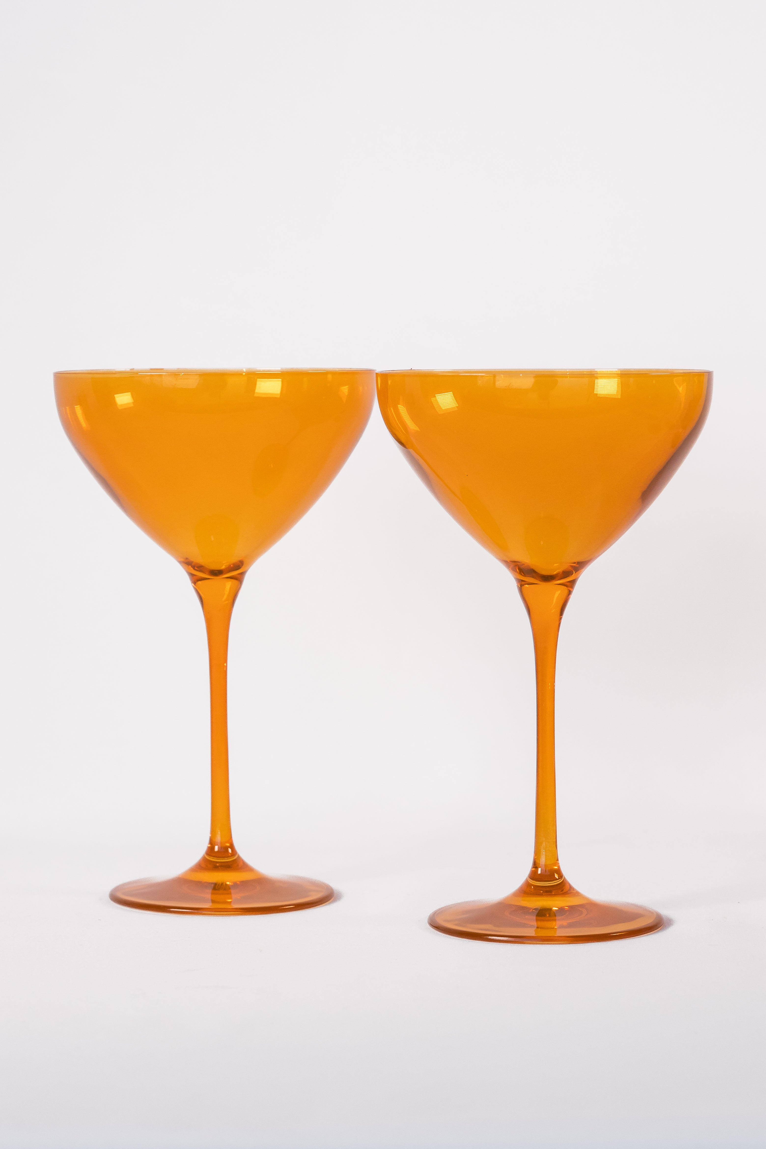 Estelle Colored Martini Glass - Set of 2 {Butterscotch}