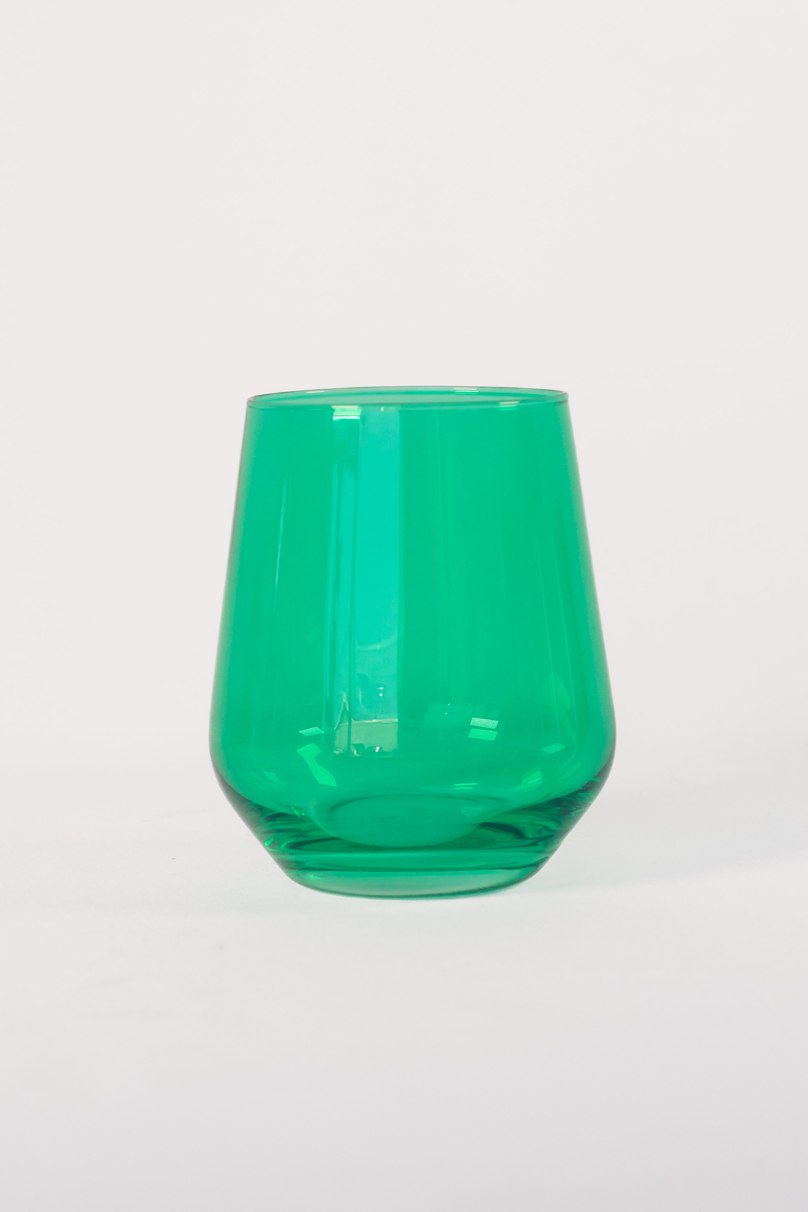 Estelle Colored Wine Stemless - Set of 2 {Kelly Green}