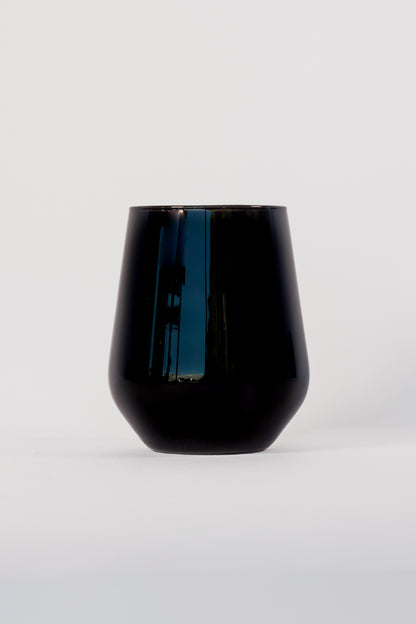 Estelle Colored Wine Stemless - Set of 2 {Black}