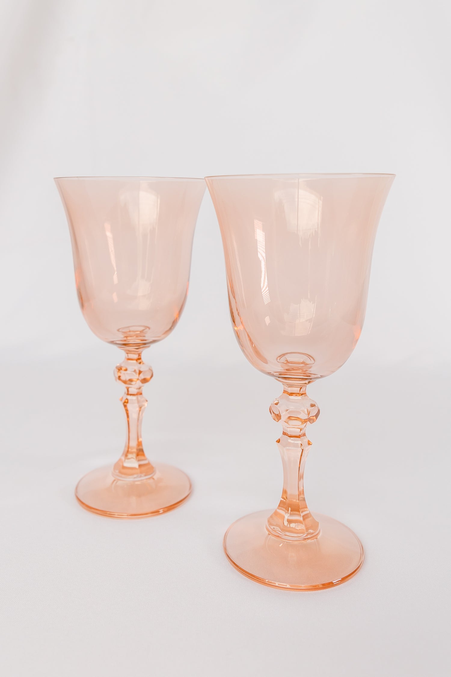 Estelle Colored Regal Goblet - Set of 2 {Blush Pink}