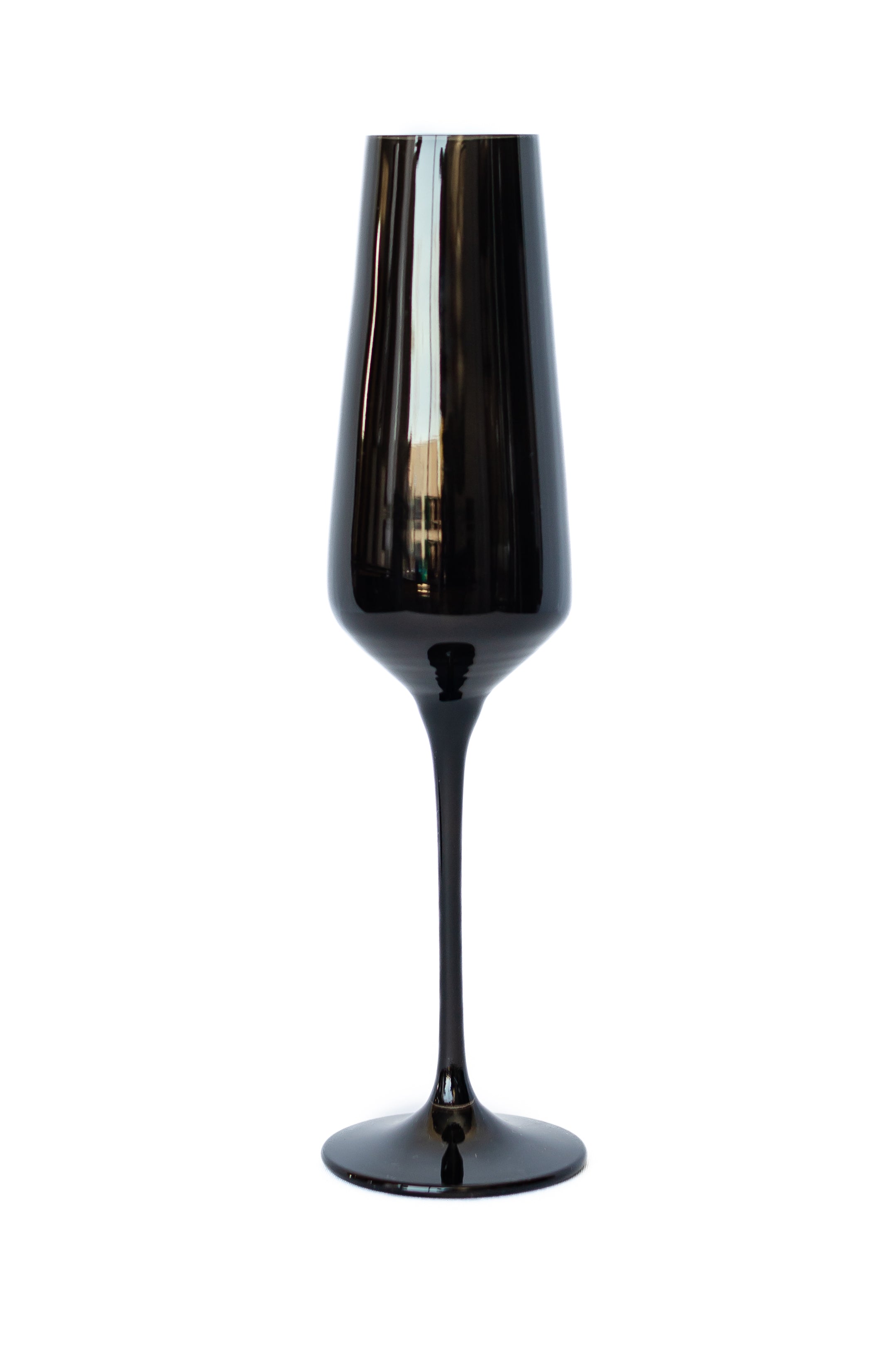 Estelle Colored Champagne Flute - Set of 2 {Black}