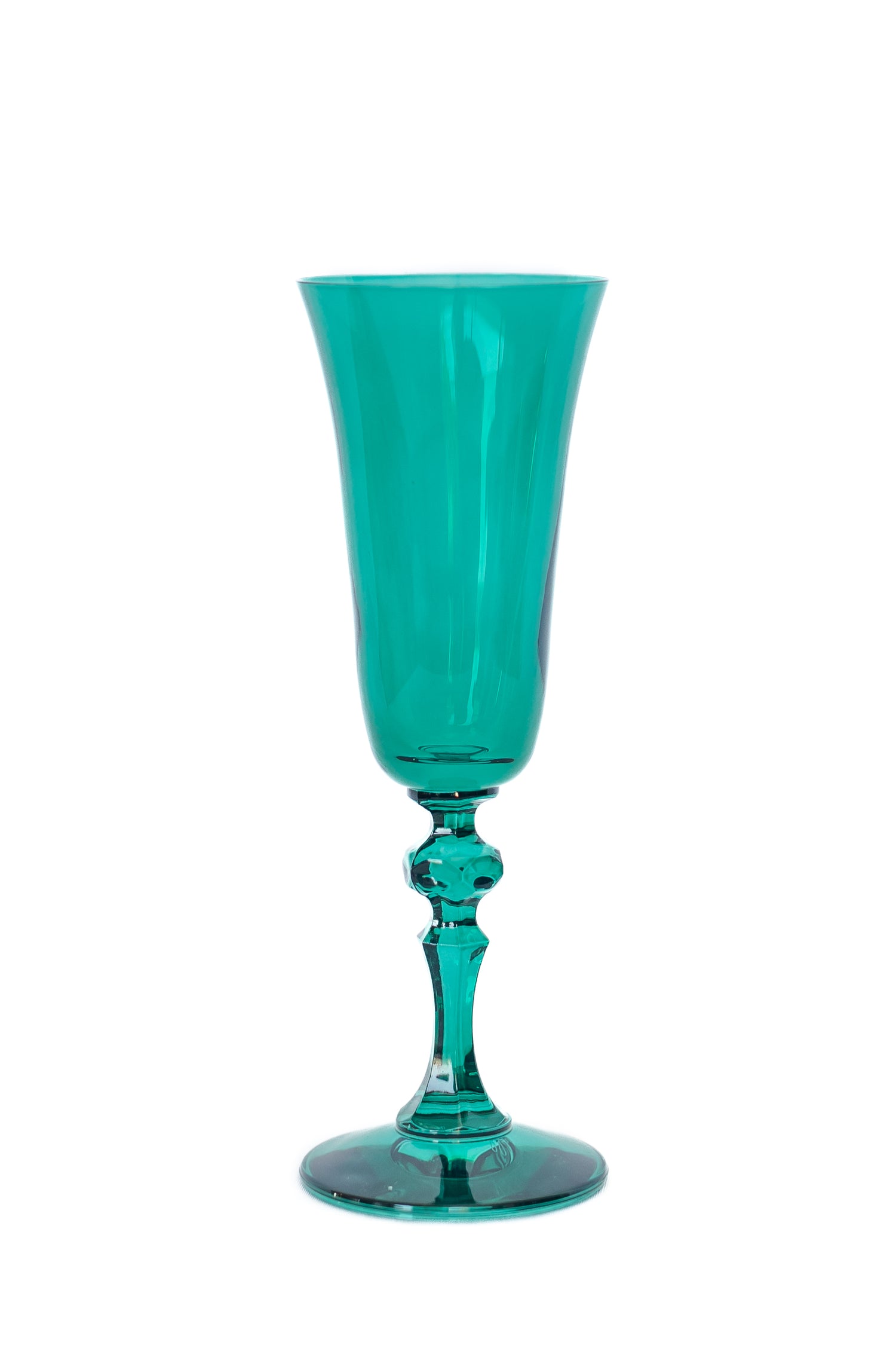 Estelle Colored Regal Flute - Set of 2 {Emerald Green}