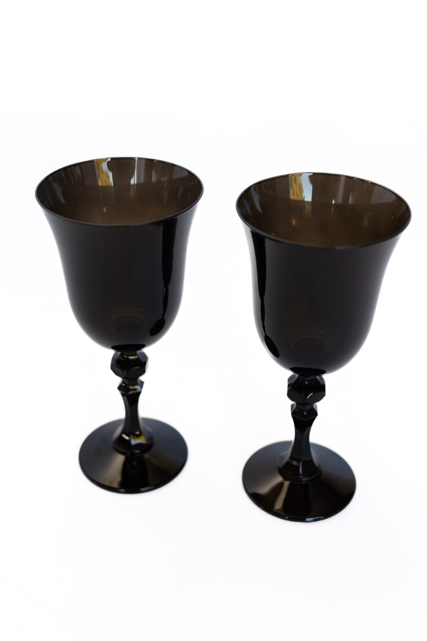 Estelle Colored Regal Goblet - Set of 2 {Black}