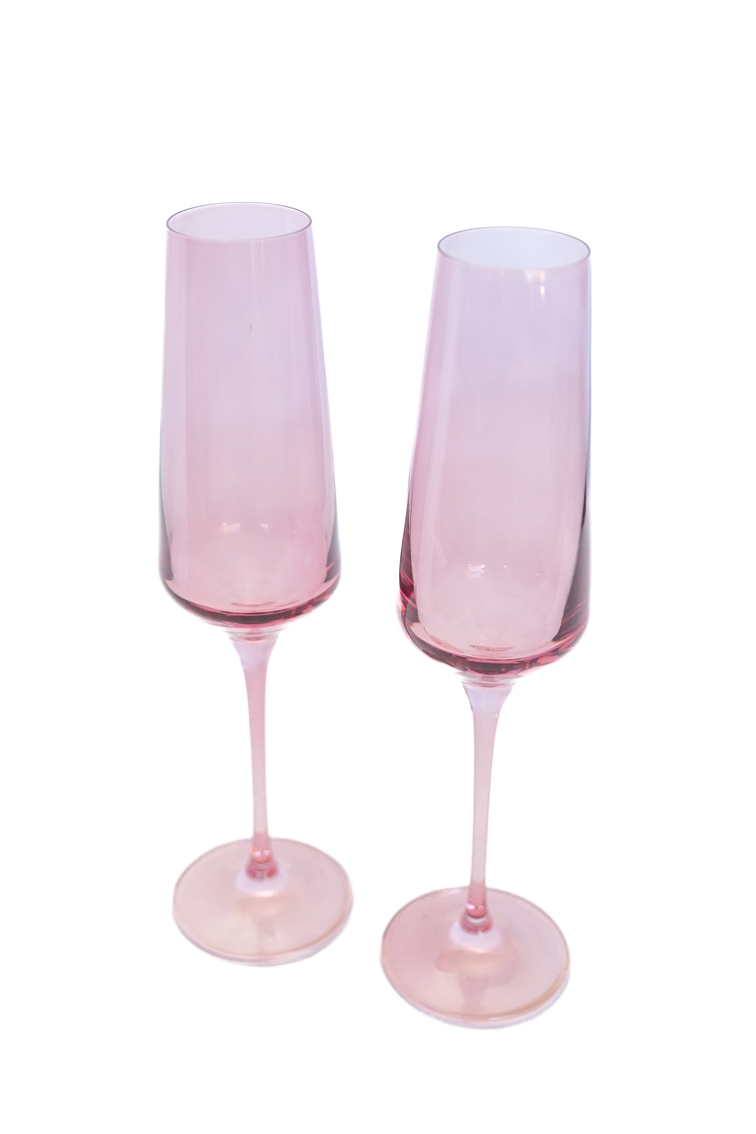 Estelle Colored Champagne Flute - Set of 2 {Rose}