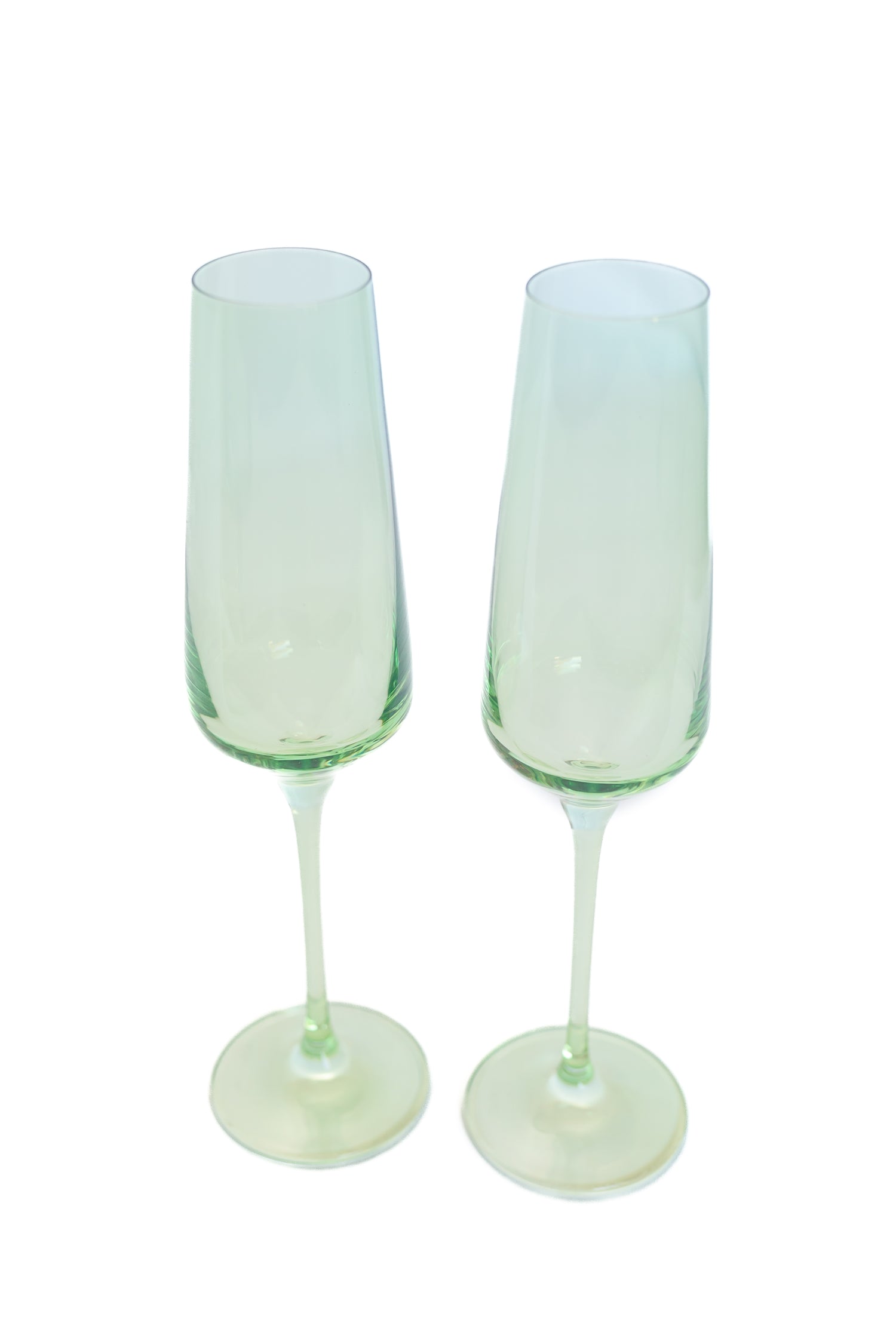 Estelle Colored Champagne Flute - Set of 2 {Mint Green}