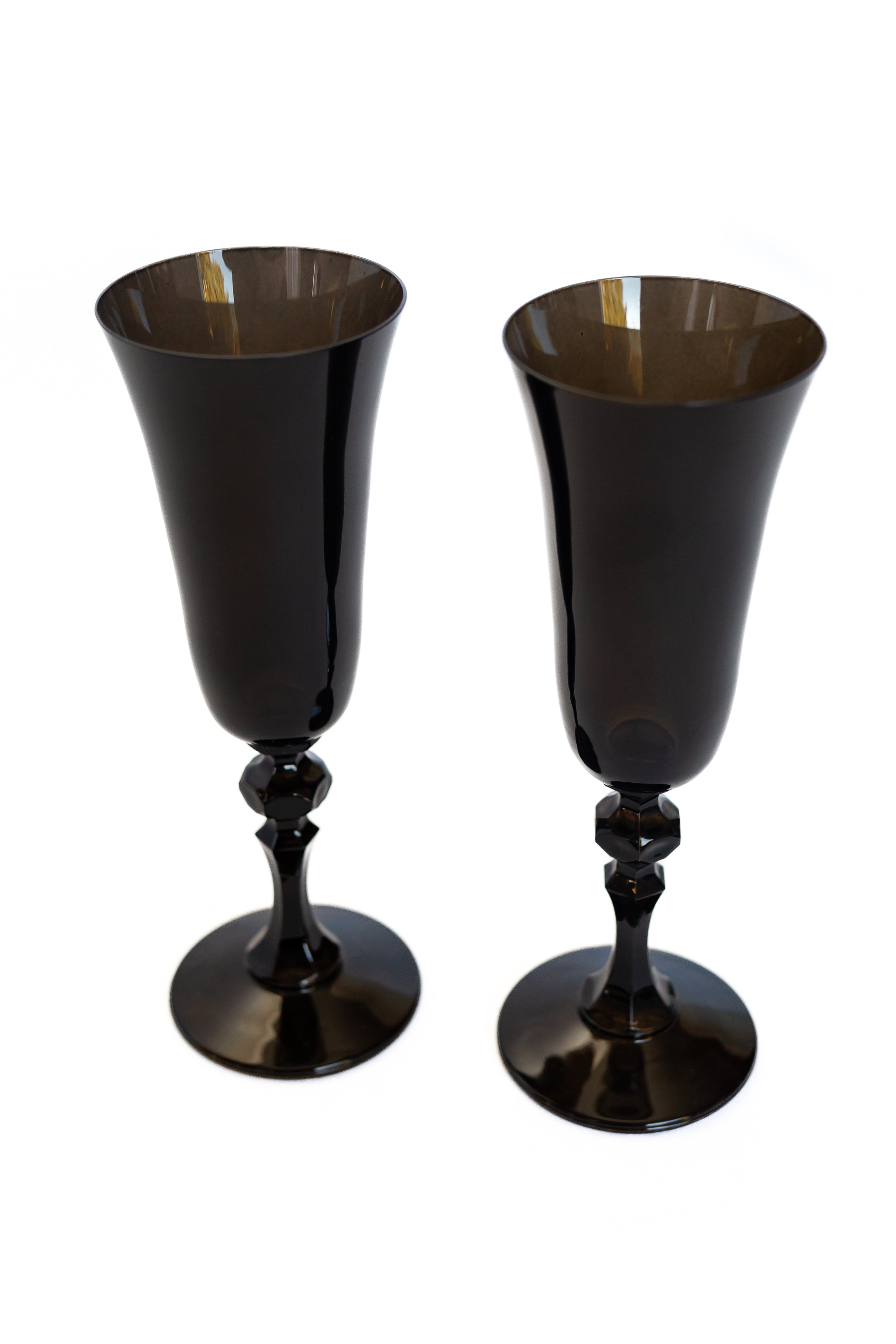 Estelle Colored Regal Flute - Set of 2 {Black}