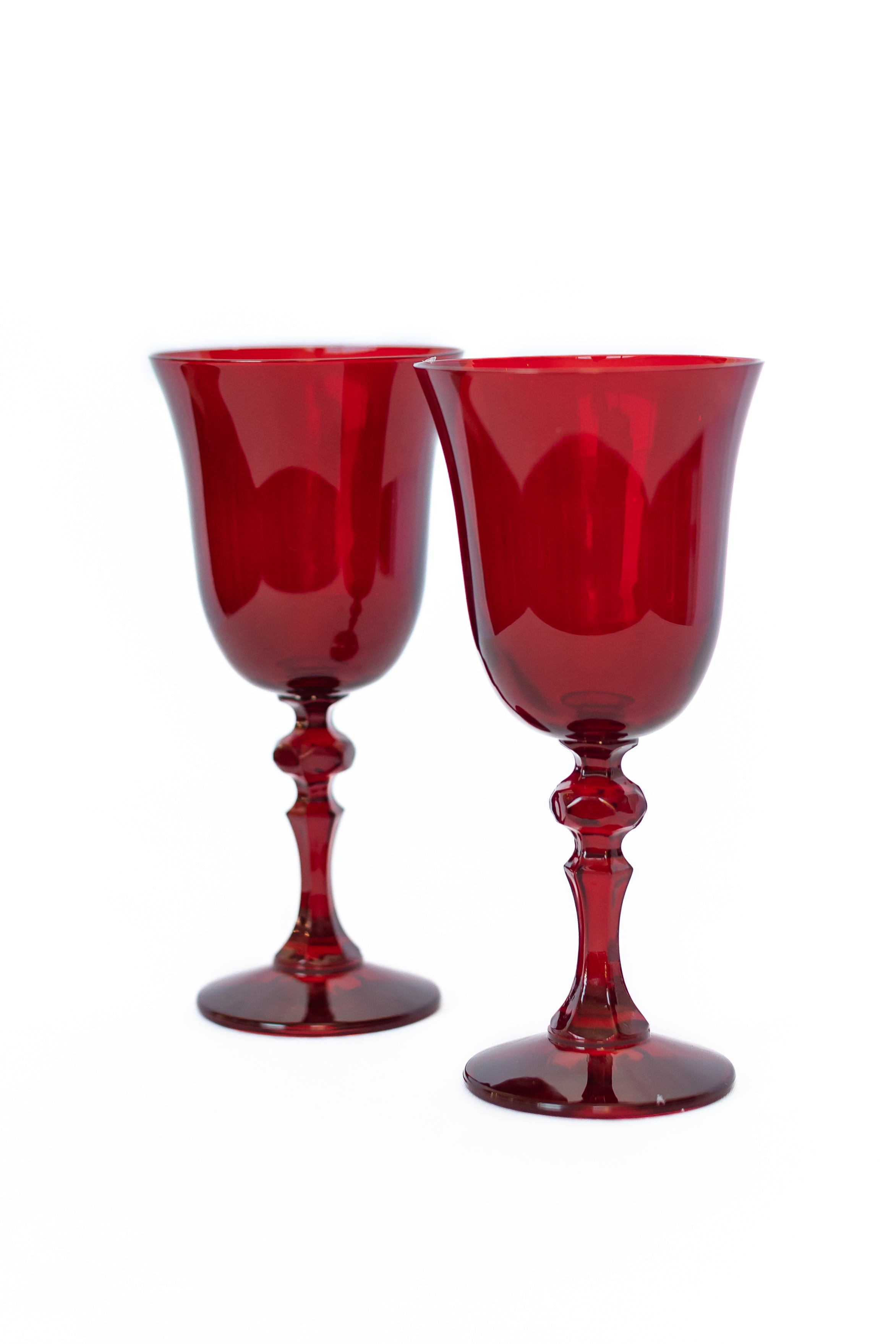 Estelle Colored Regal Goblet - Set of 2 {Red}