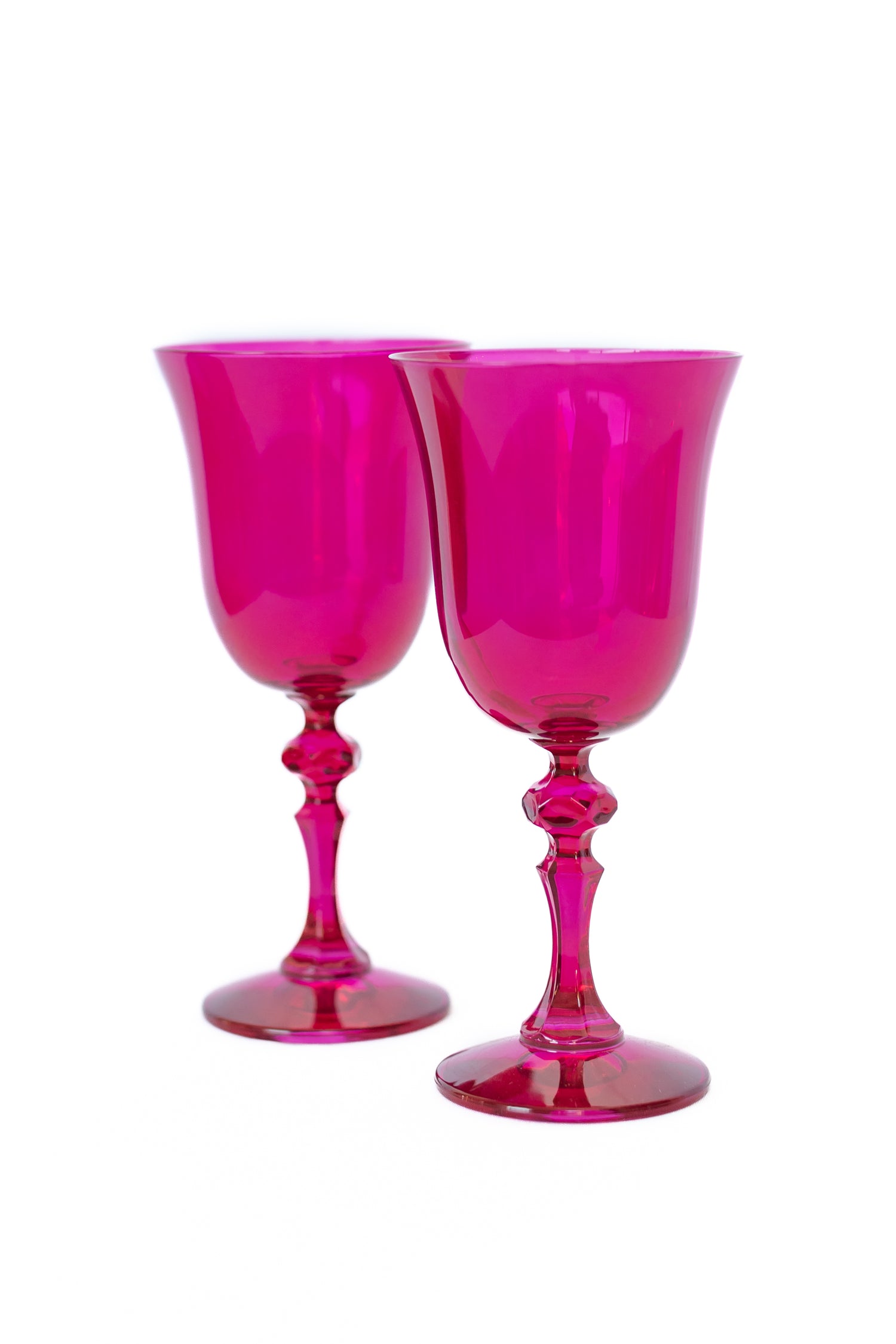 Estelle Colored Regal Goblet - Set of 2 {Viva Magenta (Our Fuchsia)}