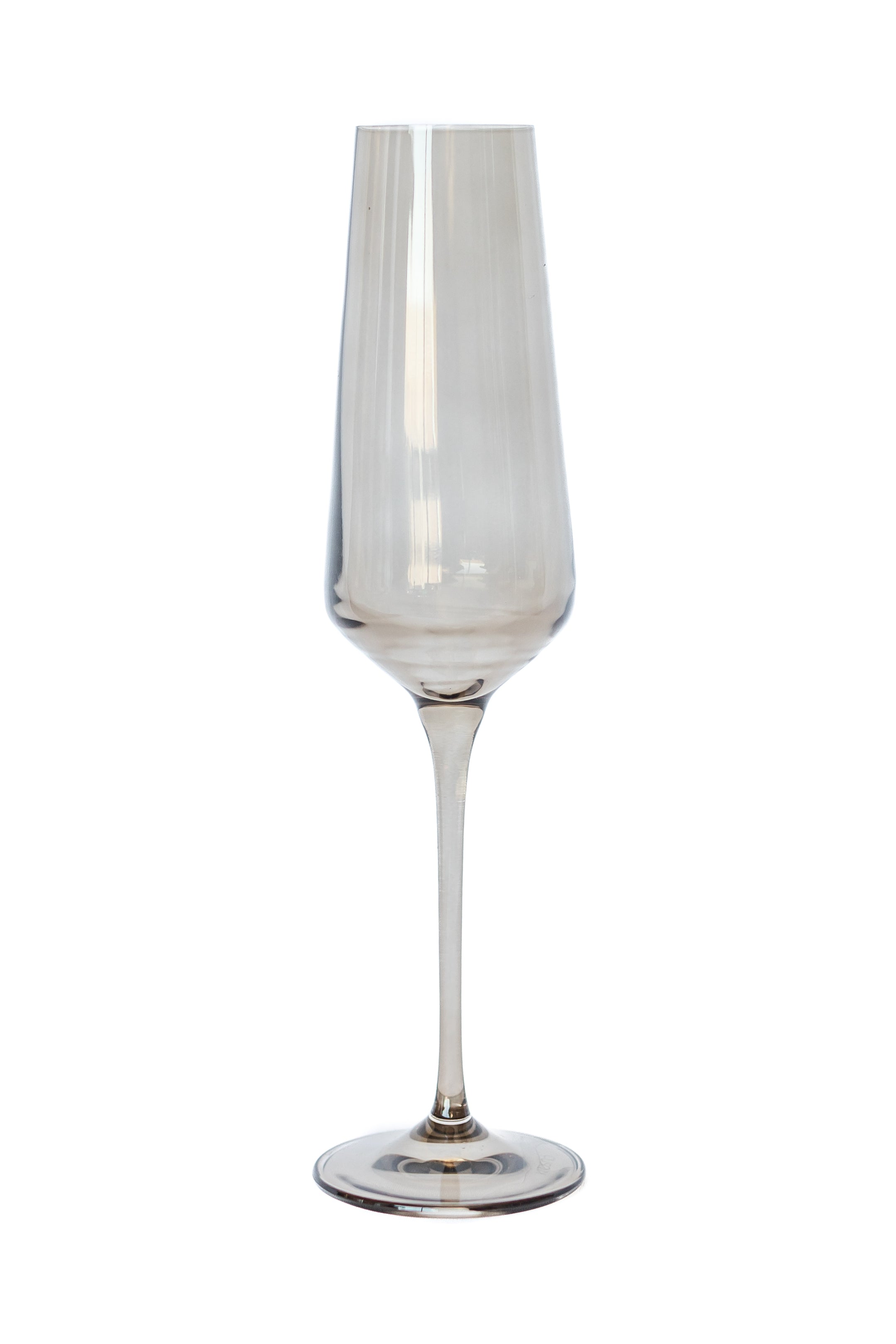 Estelle Colored Champagne Flute - Set of 6 {Gray Smoke}
