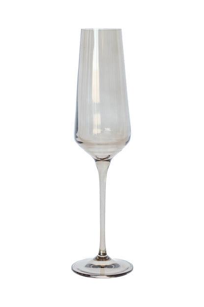 Estelle Colored Champagne Flute - Set of 6 {Gray Smoke}