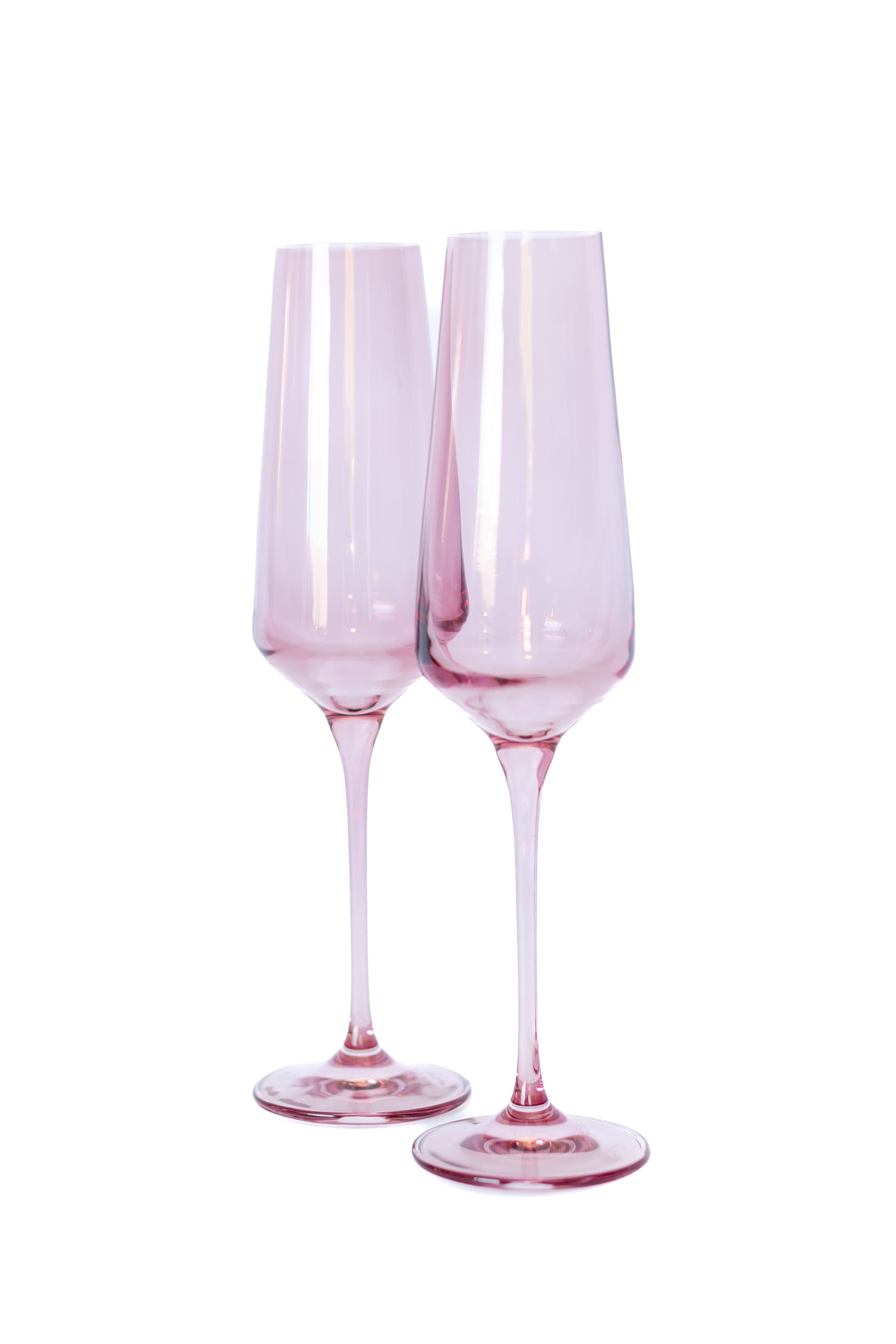 Estelle Colored Champagne Flute - Set of 2 {Rose}