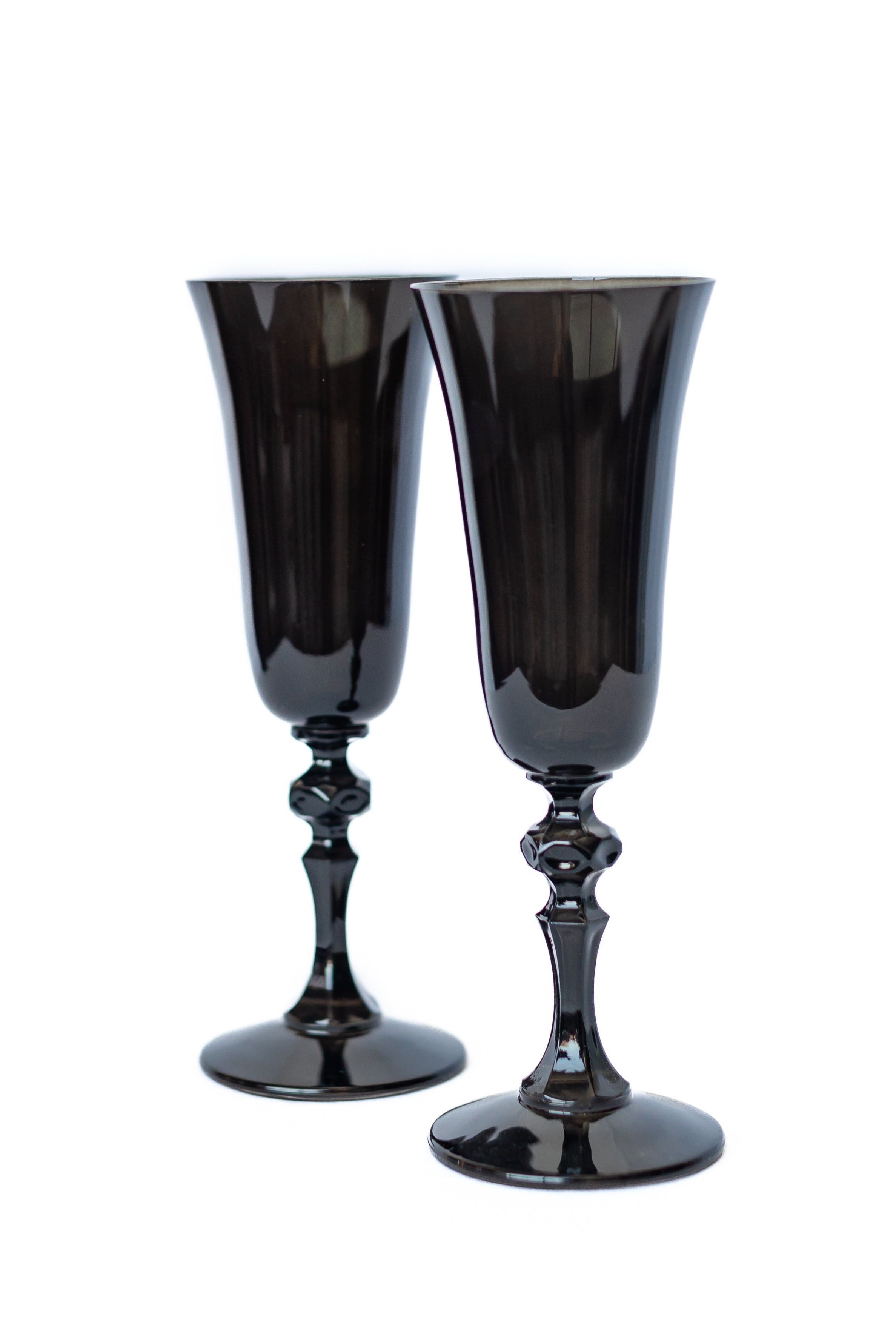 Estelle Colored Regal Flute - Set of 2 {Black}