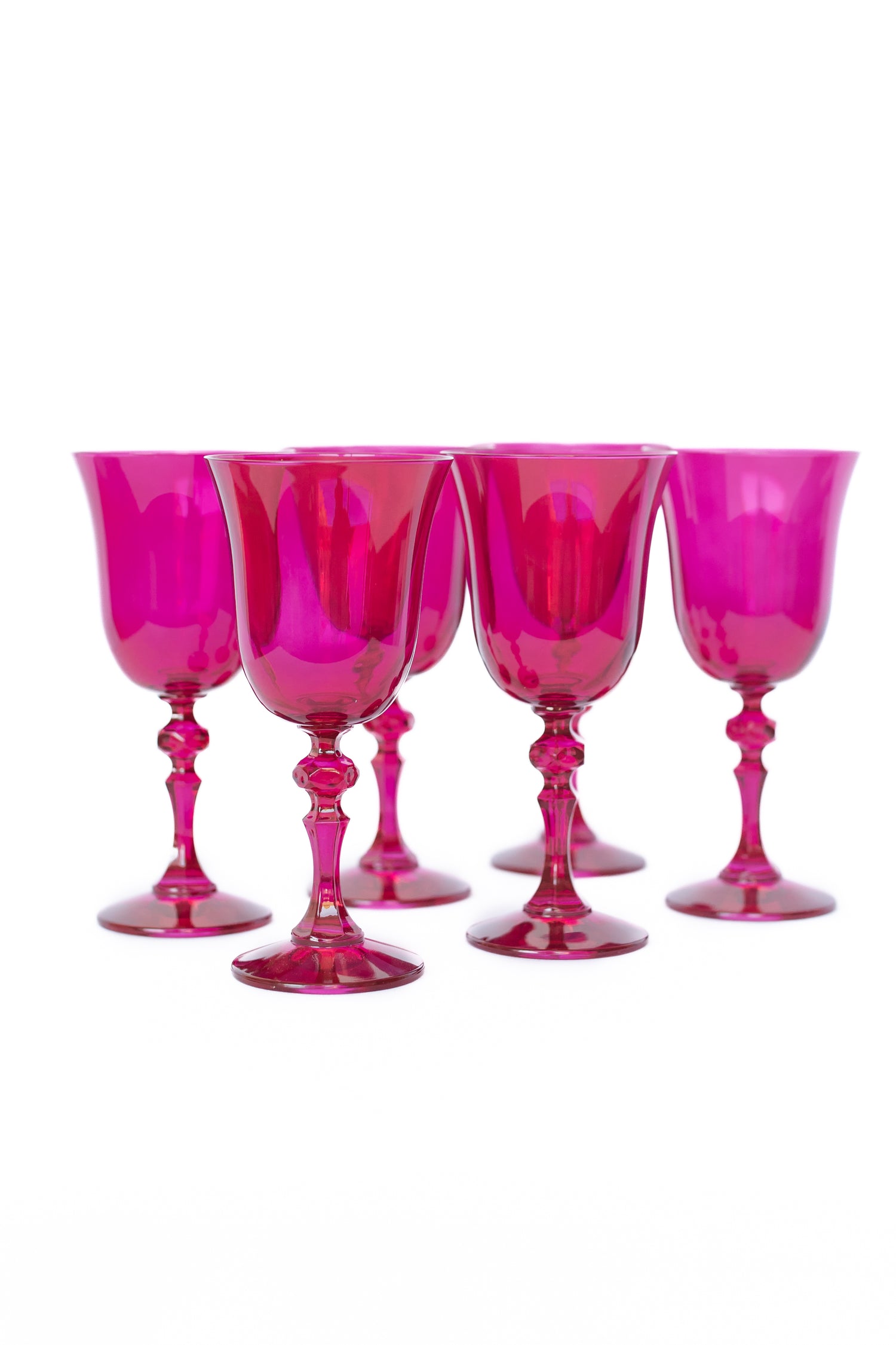 Estelle Colored Regal Goblet - Set of 6 {Viva Magenta (Our Fuchsia)}