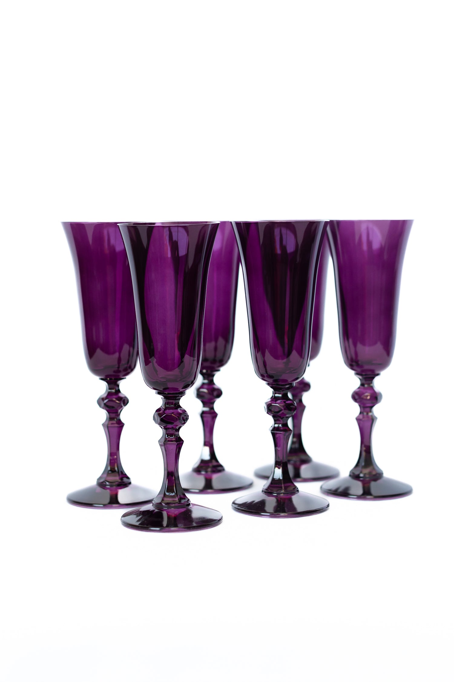 Estelle Colored Regal Flute - Set of 6 {Amethyst}