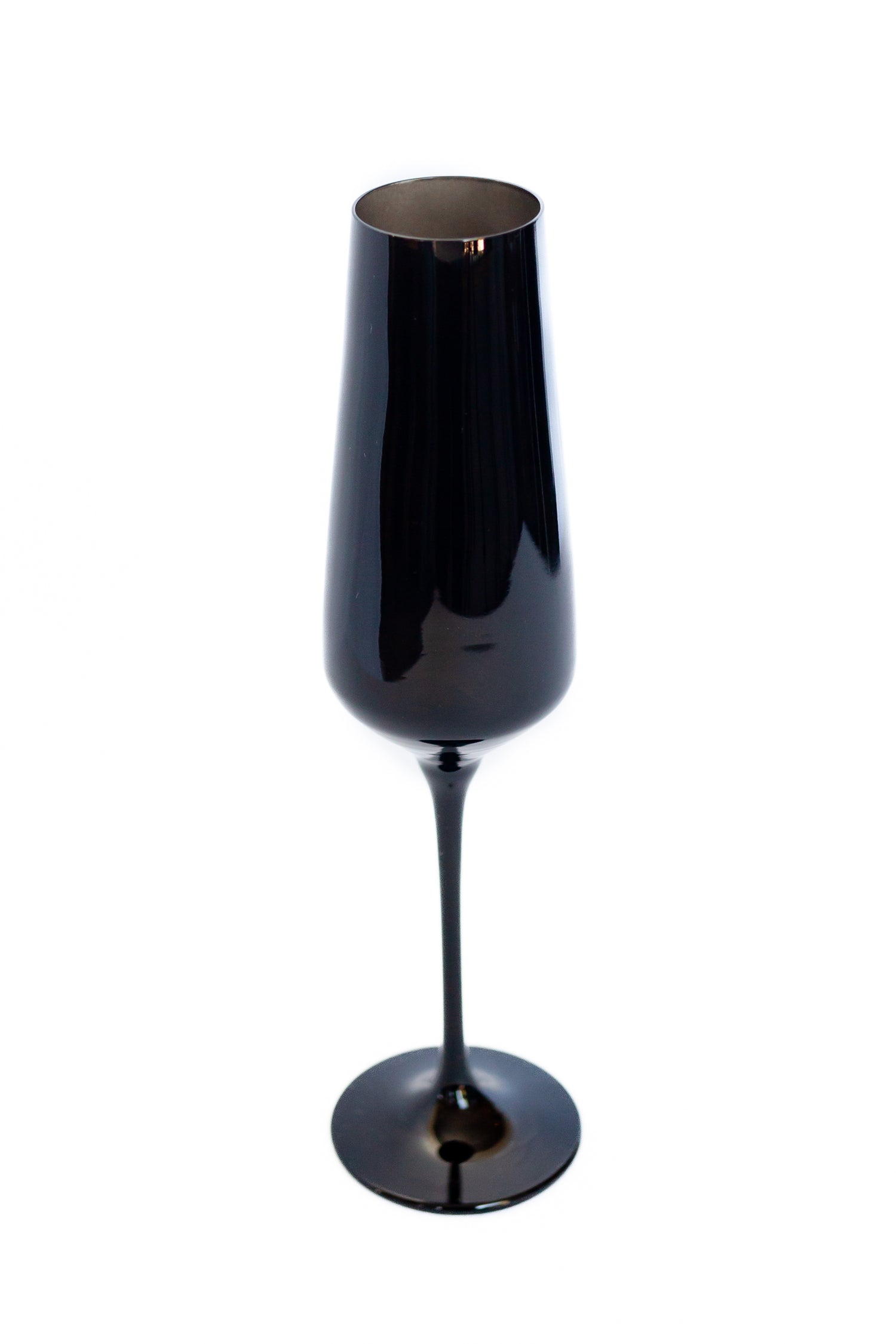 Estelle Colored Champagne Flute - Set of 2 {Black}