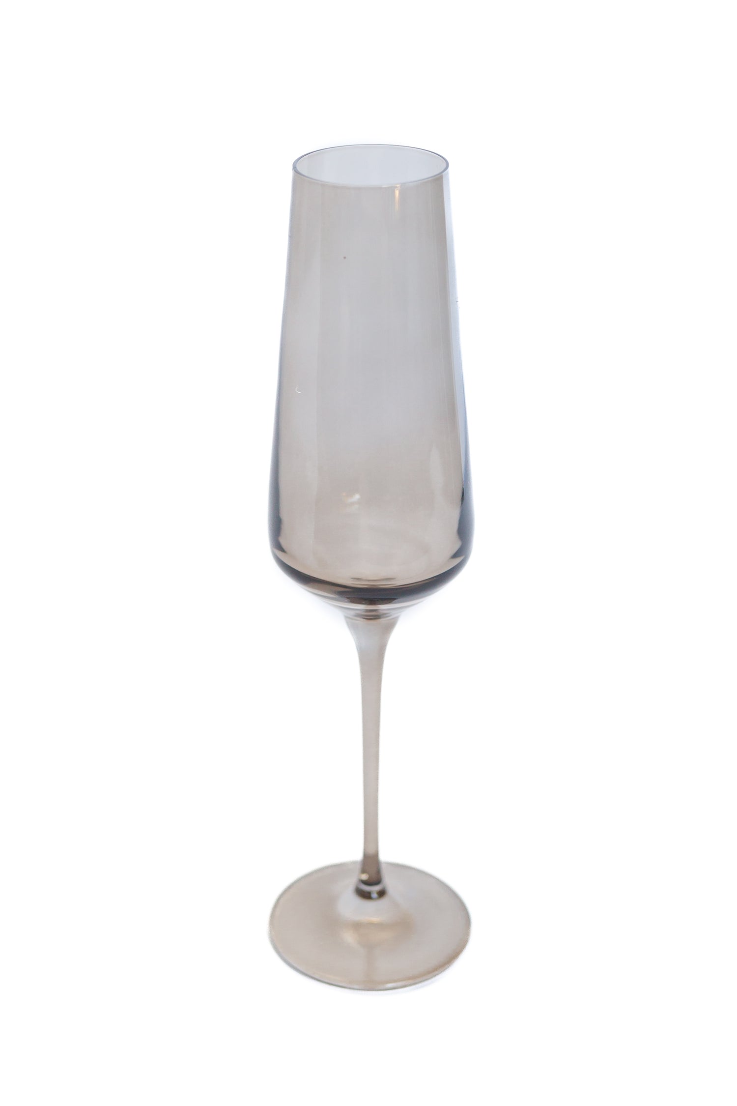 Estelle Colored Champagne Flute - Set of 2 {Gray Smoke}