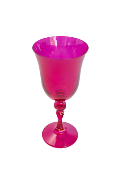 Estelle Colored Regal Goblet - Set of 2 {Viva Magenta (Our Fuchsia)}