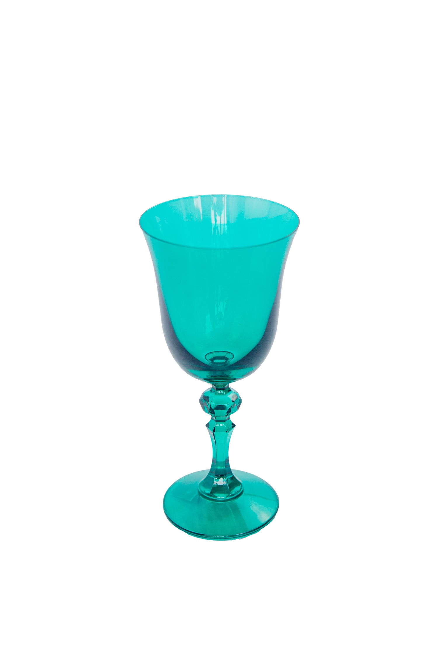 Estelle Colored Regal Goblet - Set of 2 {Emerald Green}