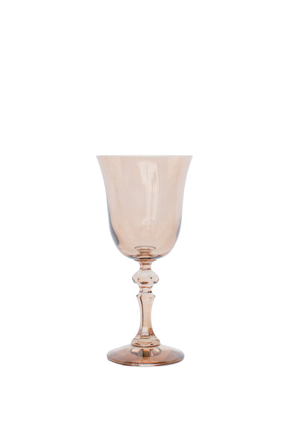 Estelle Colored Regal Goblet - Set of 6 {Amber Smoke}