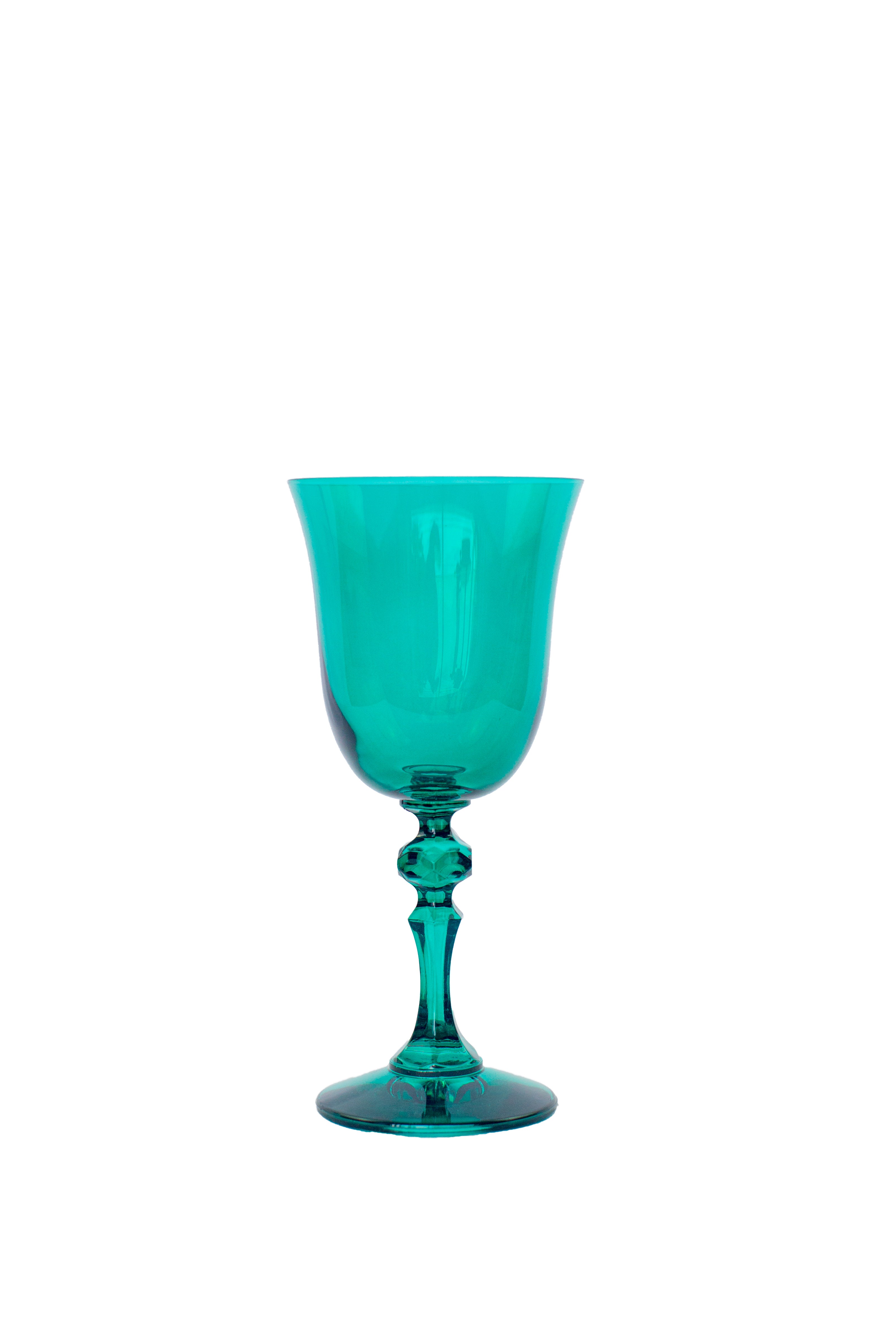 Estelle Colored Regal Goblet - Set of 6 {Emerald Green}