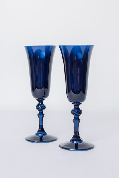 Estelle Colored Regal Flute - Set of 2 {Midnight Blue}