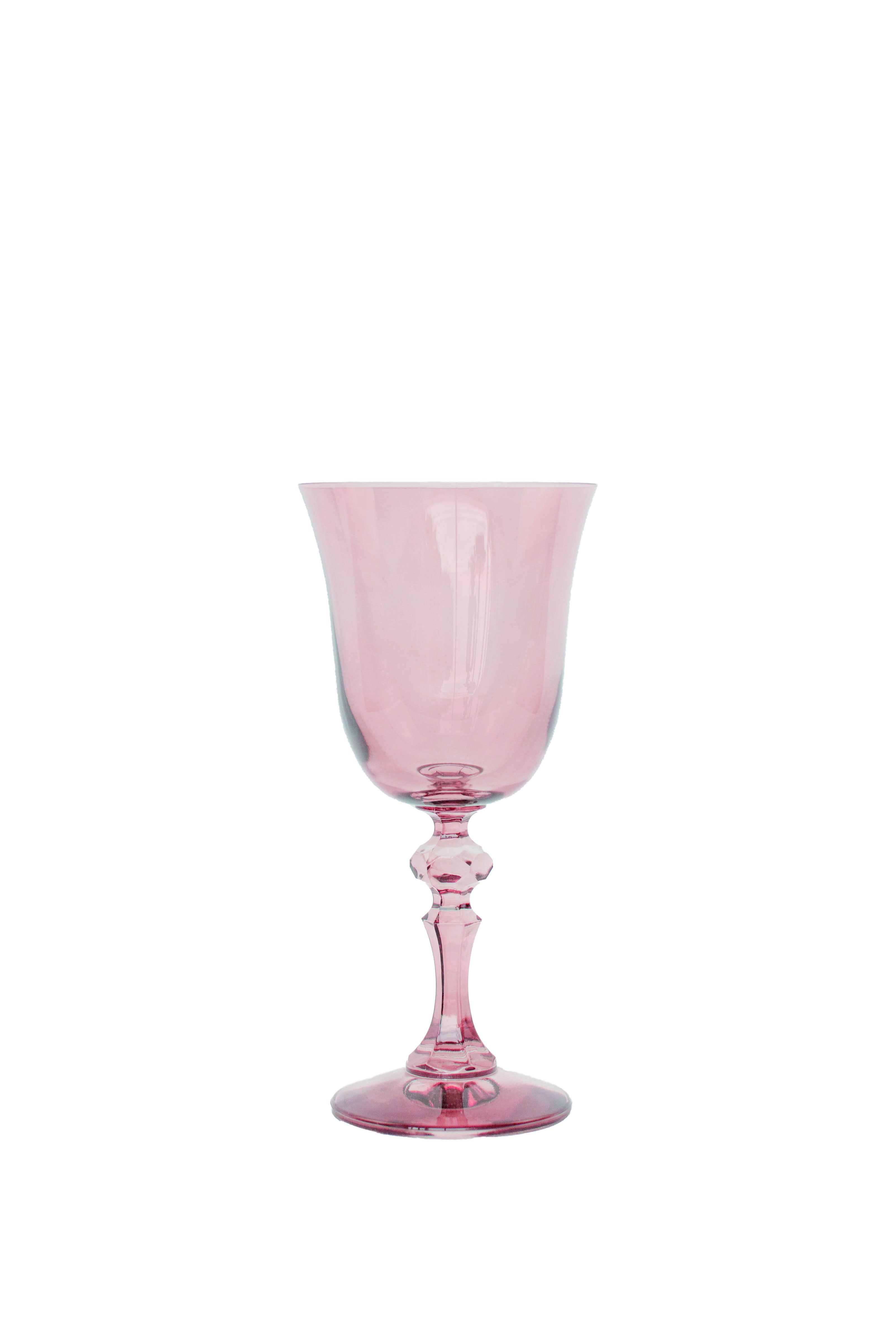 Estelle Colored Regal Goblet - Set of 2 {Rose}