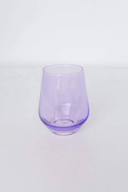 Estelle Colored Wine Stemless - Set of 2 {Lavender}