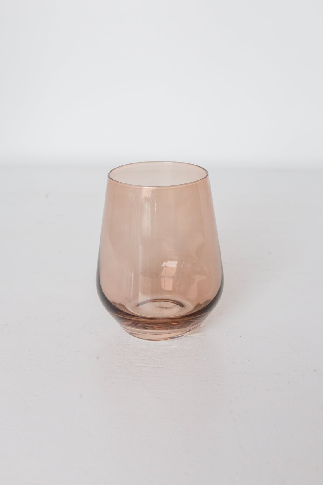 Estelle Colored Wine Stemless - Set of 2 {Amber Smoke}