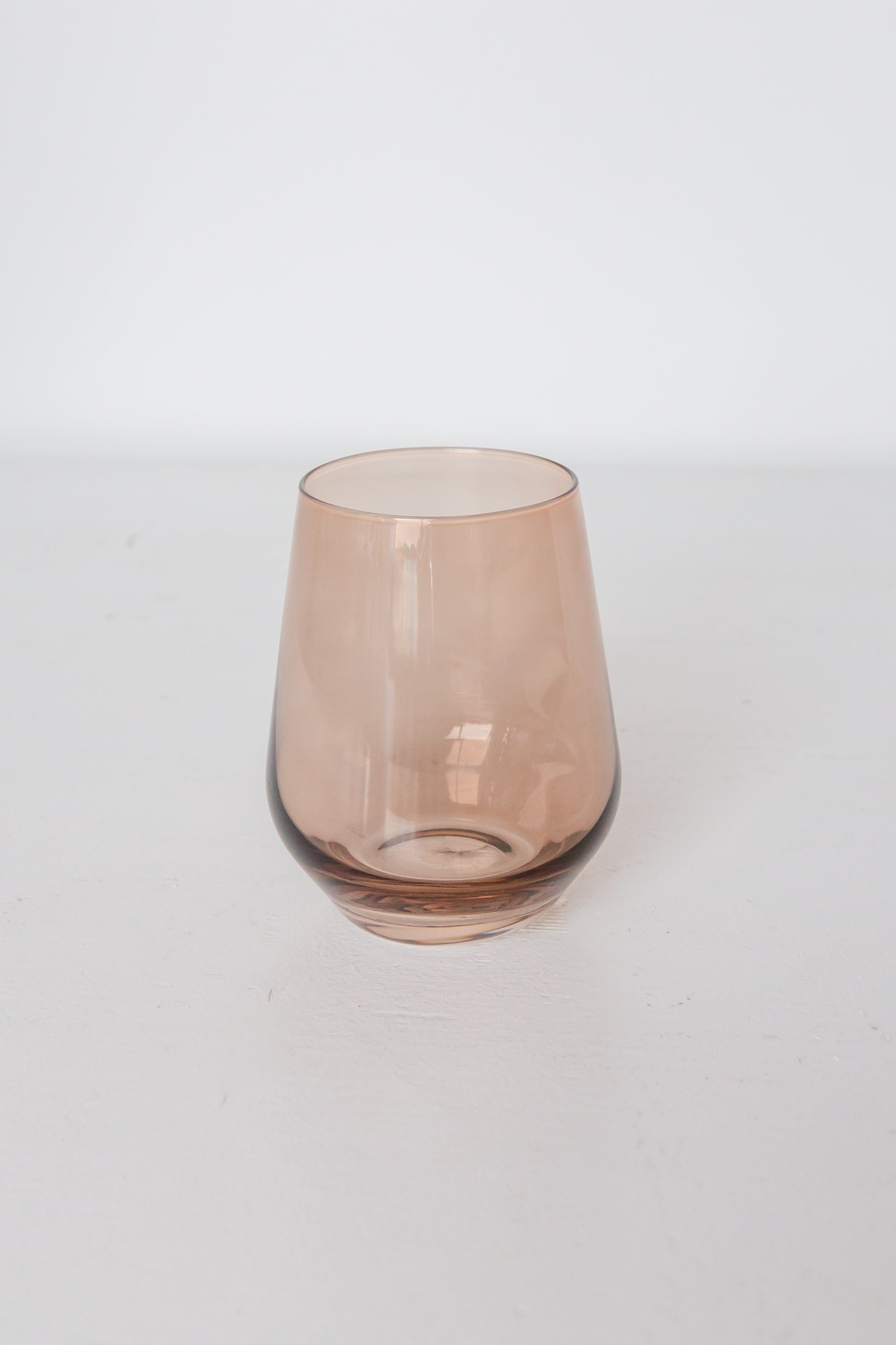 Estelle Colored Wine Stemless - Set of 6 {Amber Smoke}