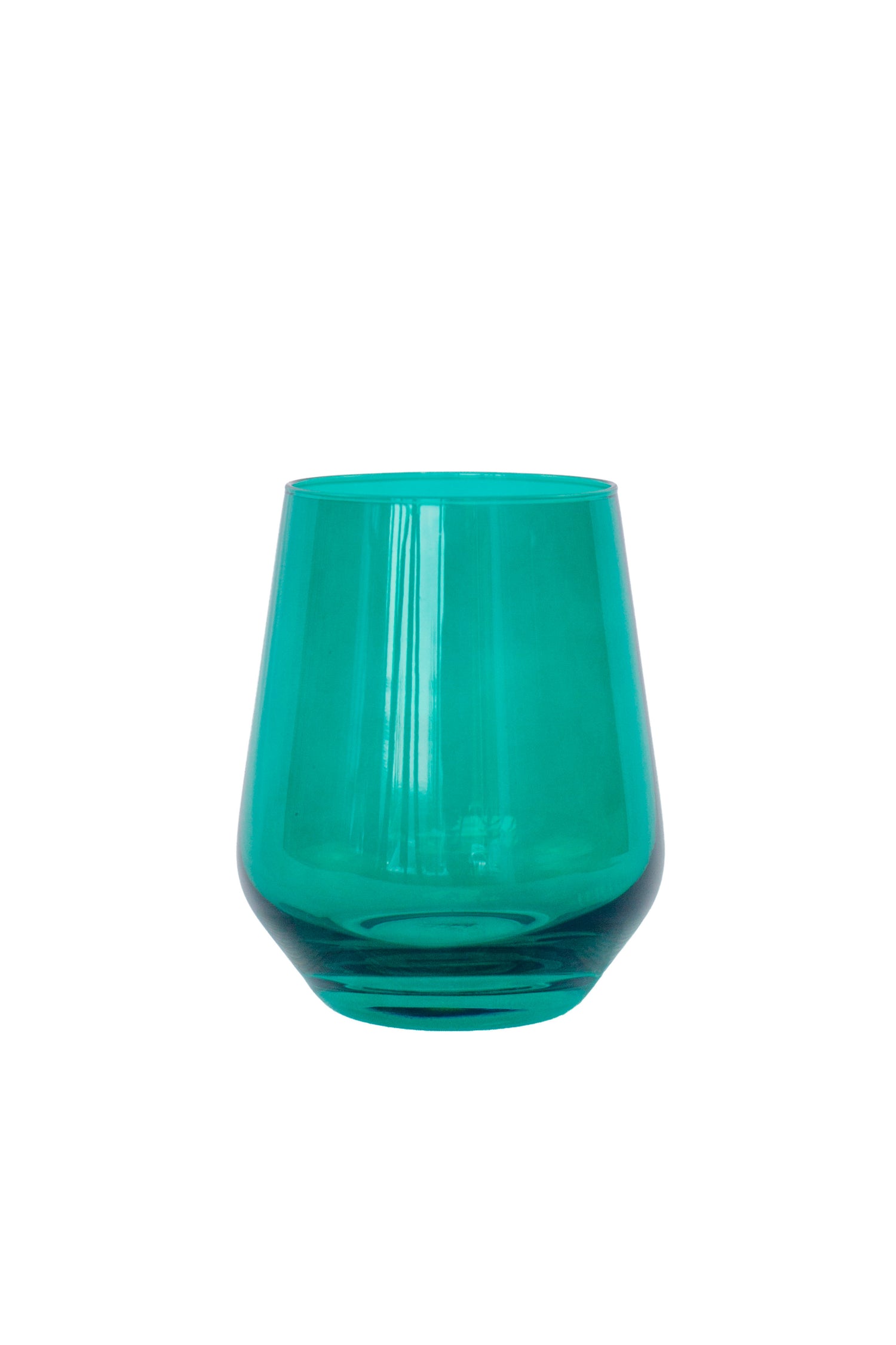 Estelle Colored Wine Stemless - Set of 6 {Emerald Green}