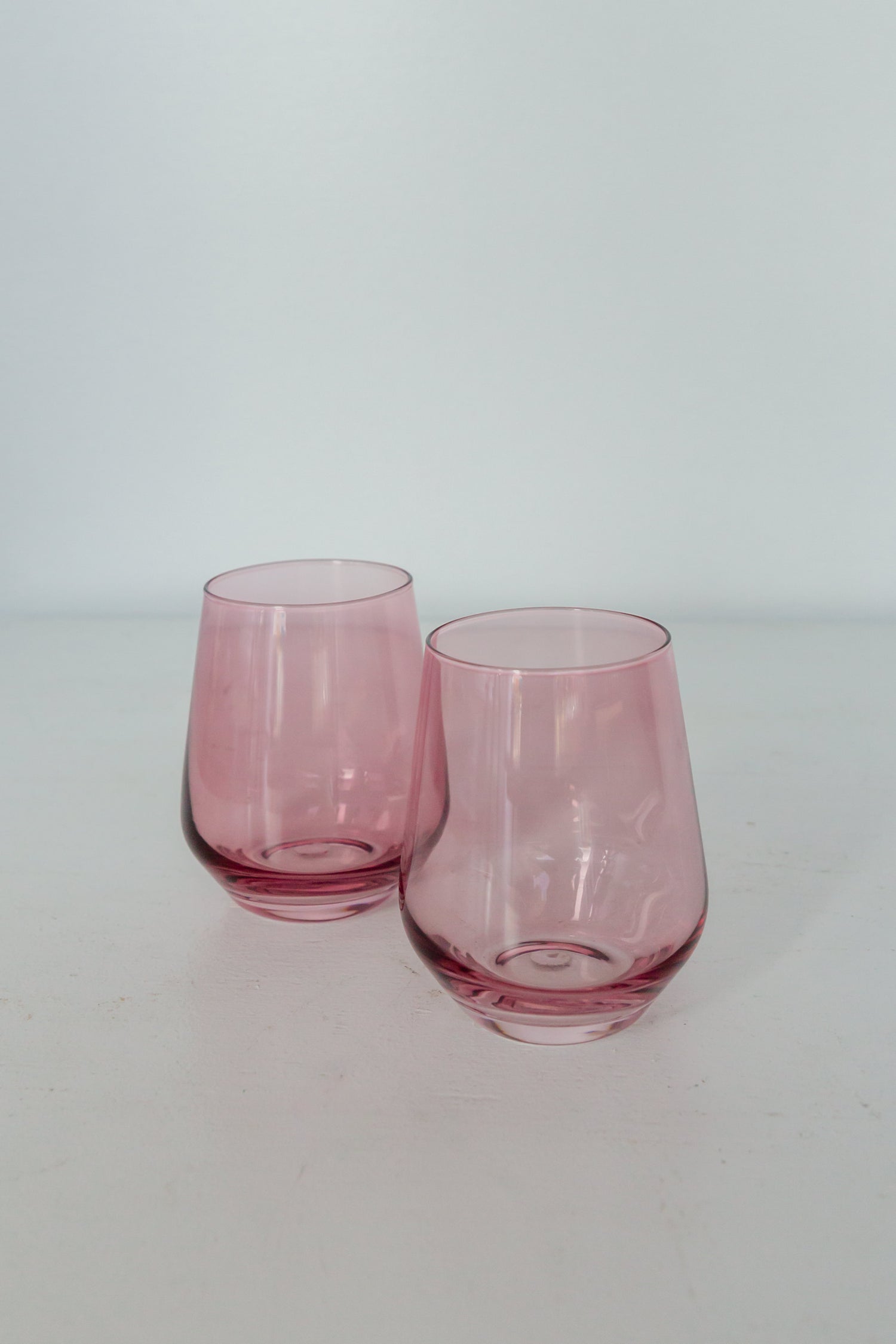 Estelle Colored Wine Stemless - Set of 6 {Rose}