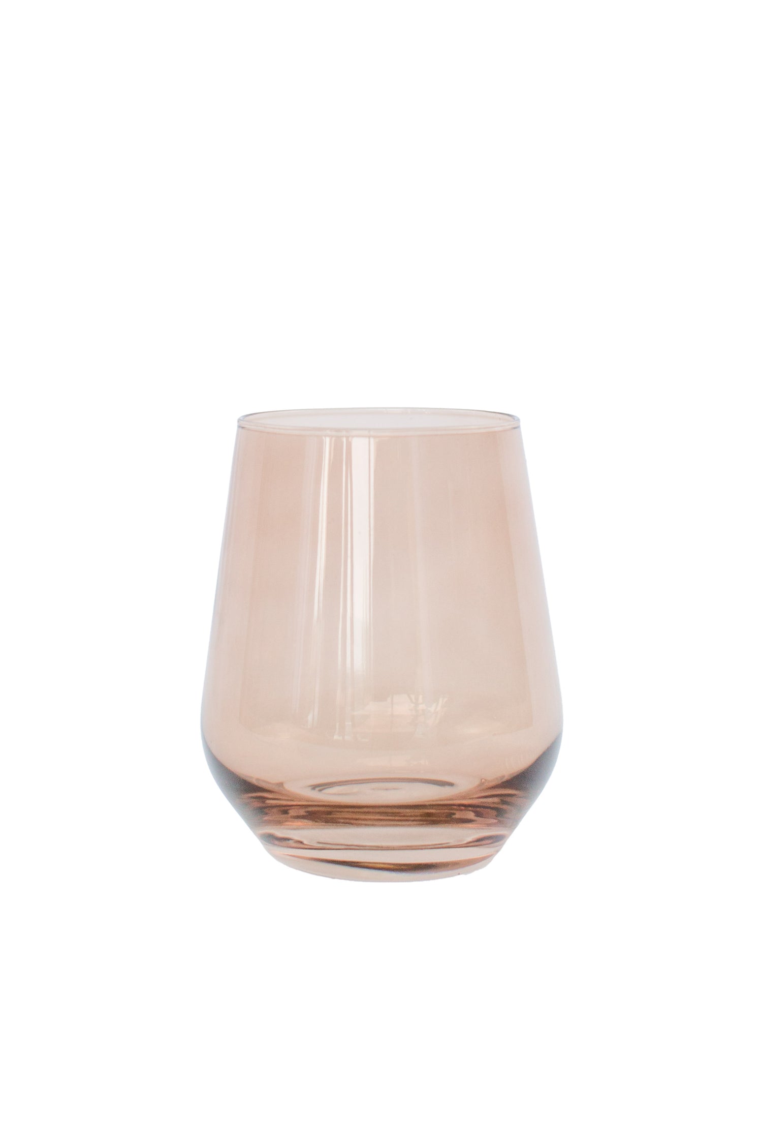 Estelle Colored Wine Stemless - Set of 2 {Amber Smoke}