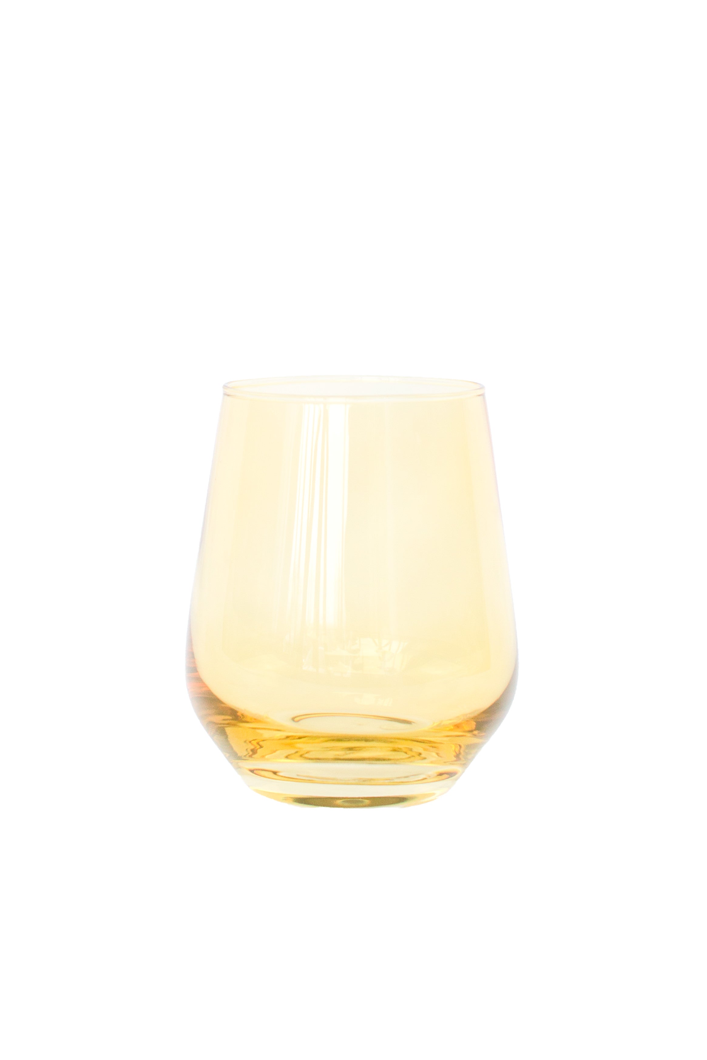 Estelle Colored Wine Stemless - Set of 6 {Yellow}